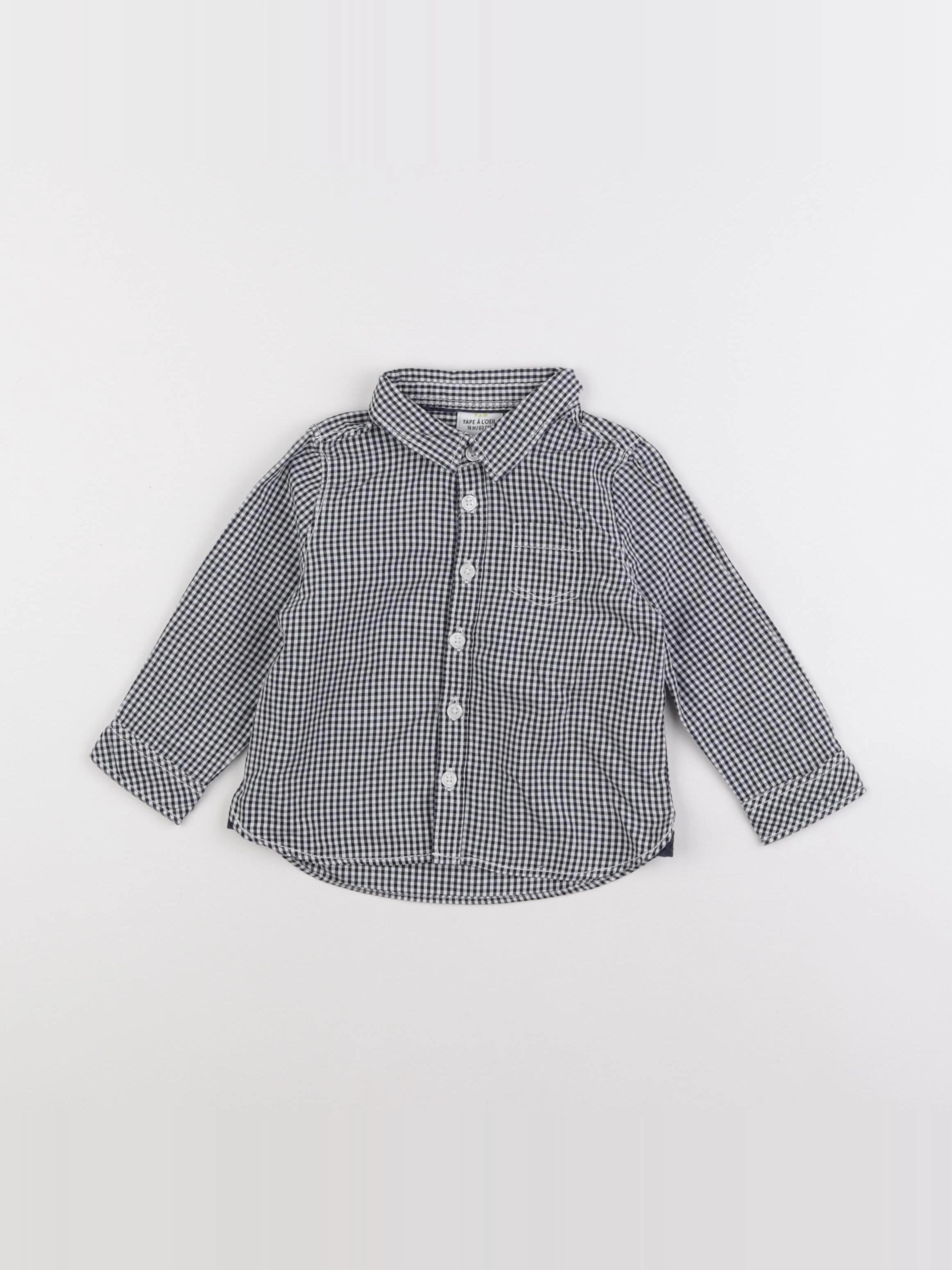 Tape à l'oeil - chemise noir - 18 mois