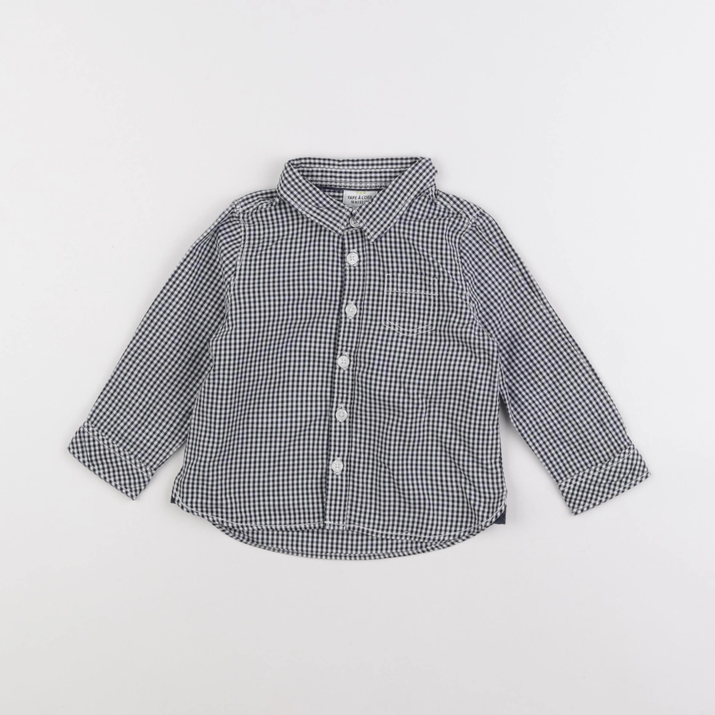 Tape à l'oeil - chemise noir - 18 mois