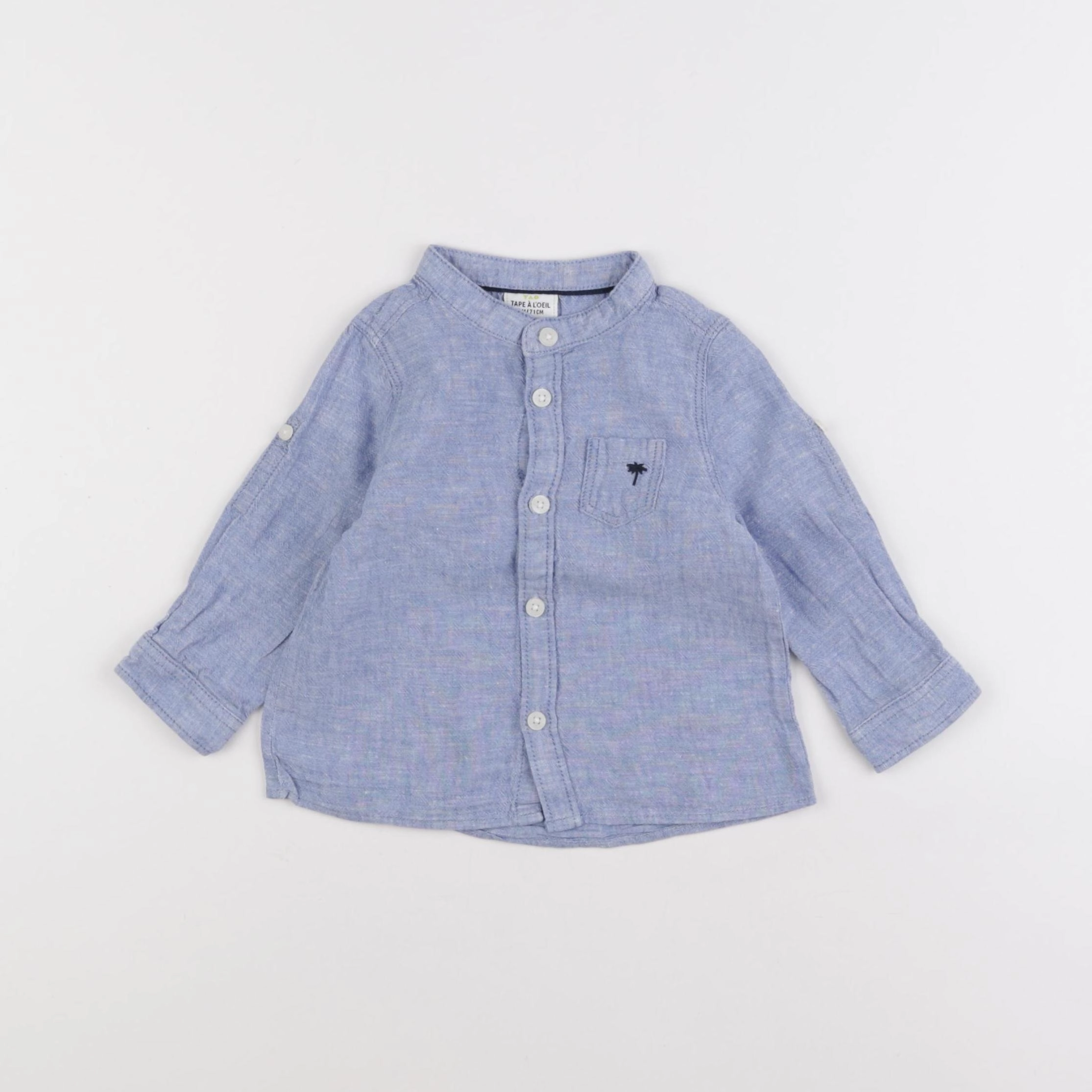 Tape à l'oeil - chemise bleu - 9 mois
