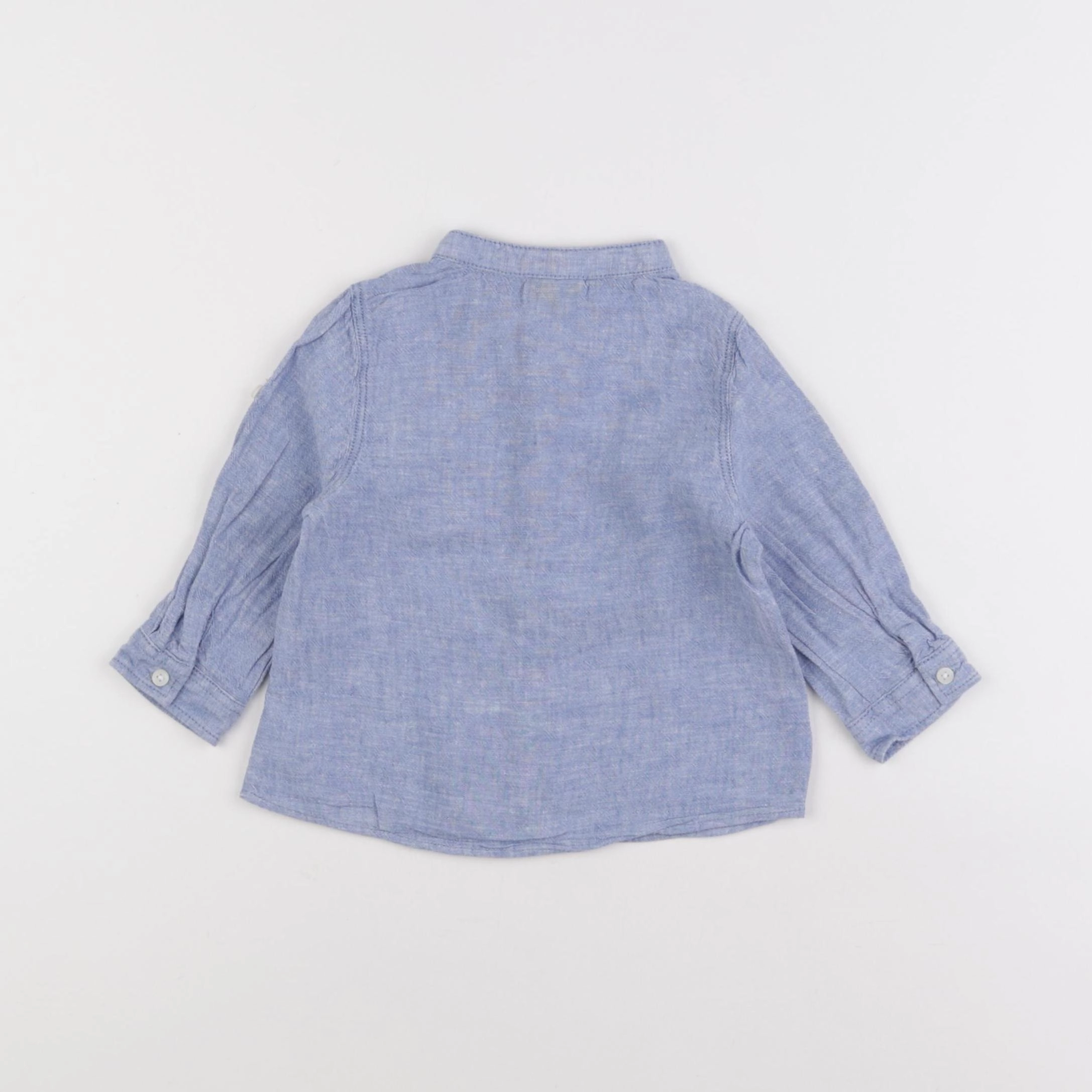 Tape à l'oeil - chemise bleu - 9 mois