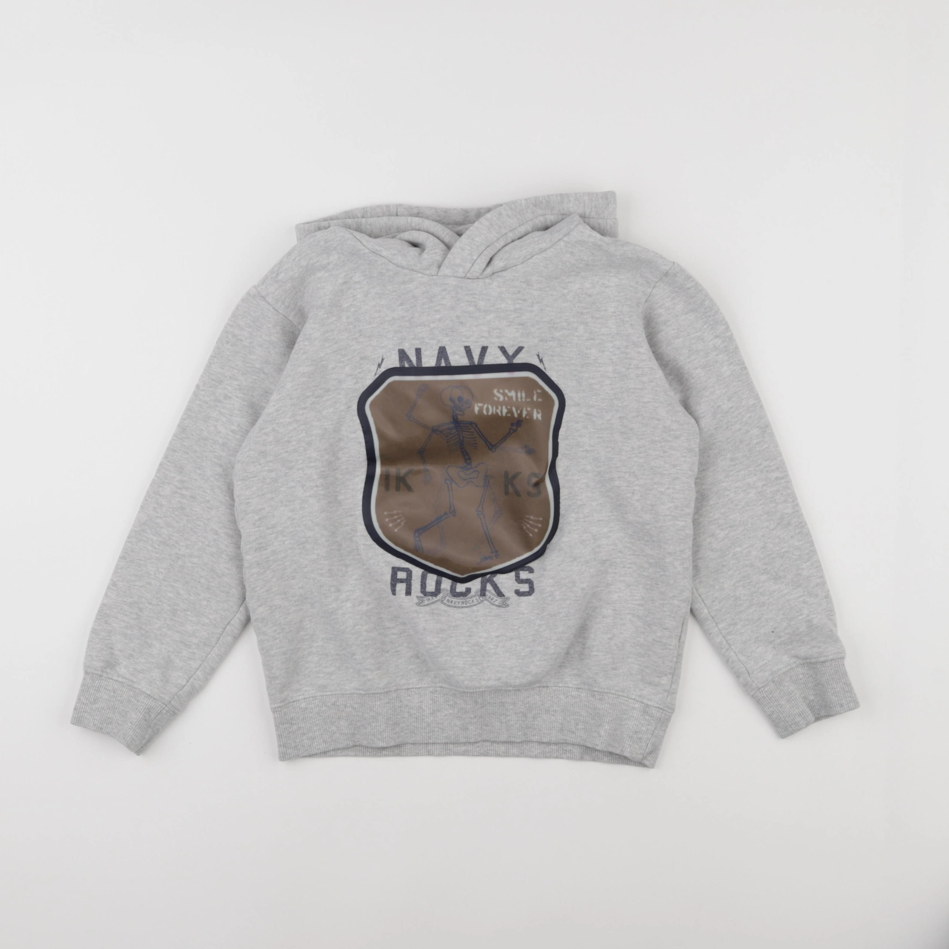 IKKS - sweat gris - 8 ans