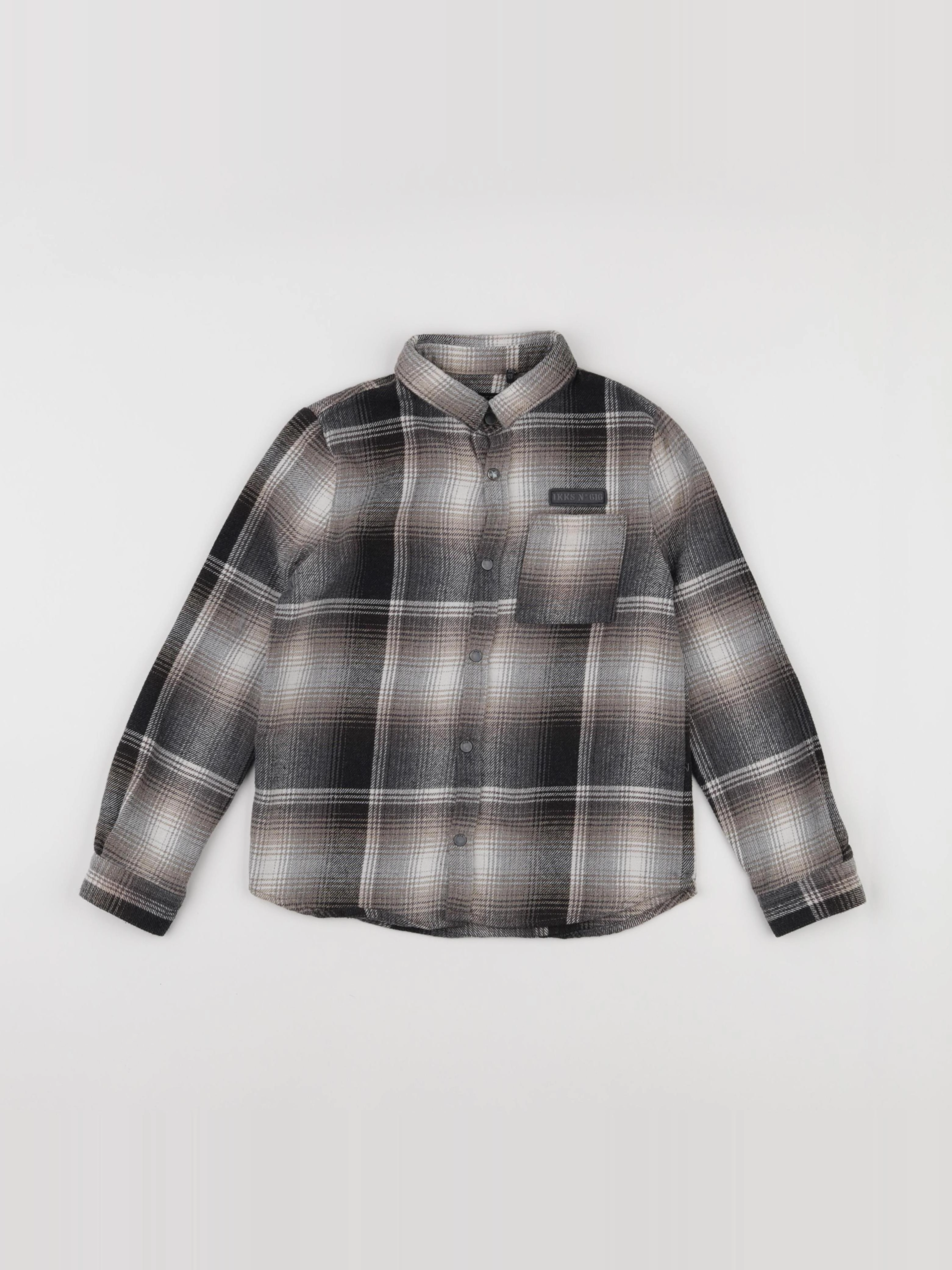 IKKS - chemise gris - 8 ans