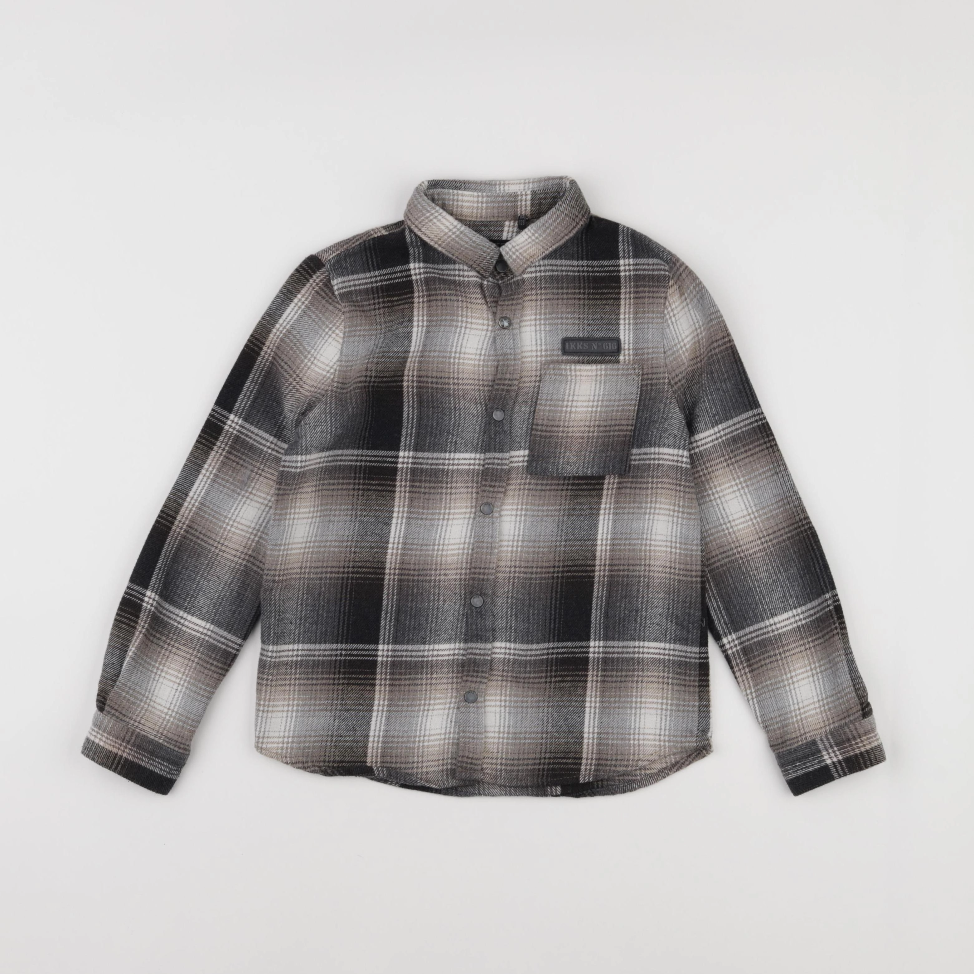 IKKS - chemise gris - 8 ans