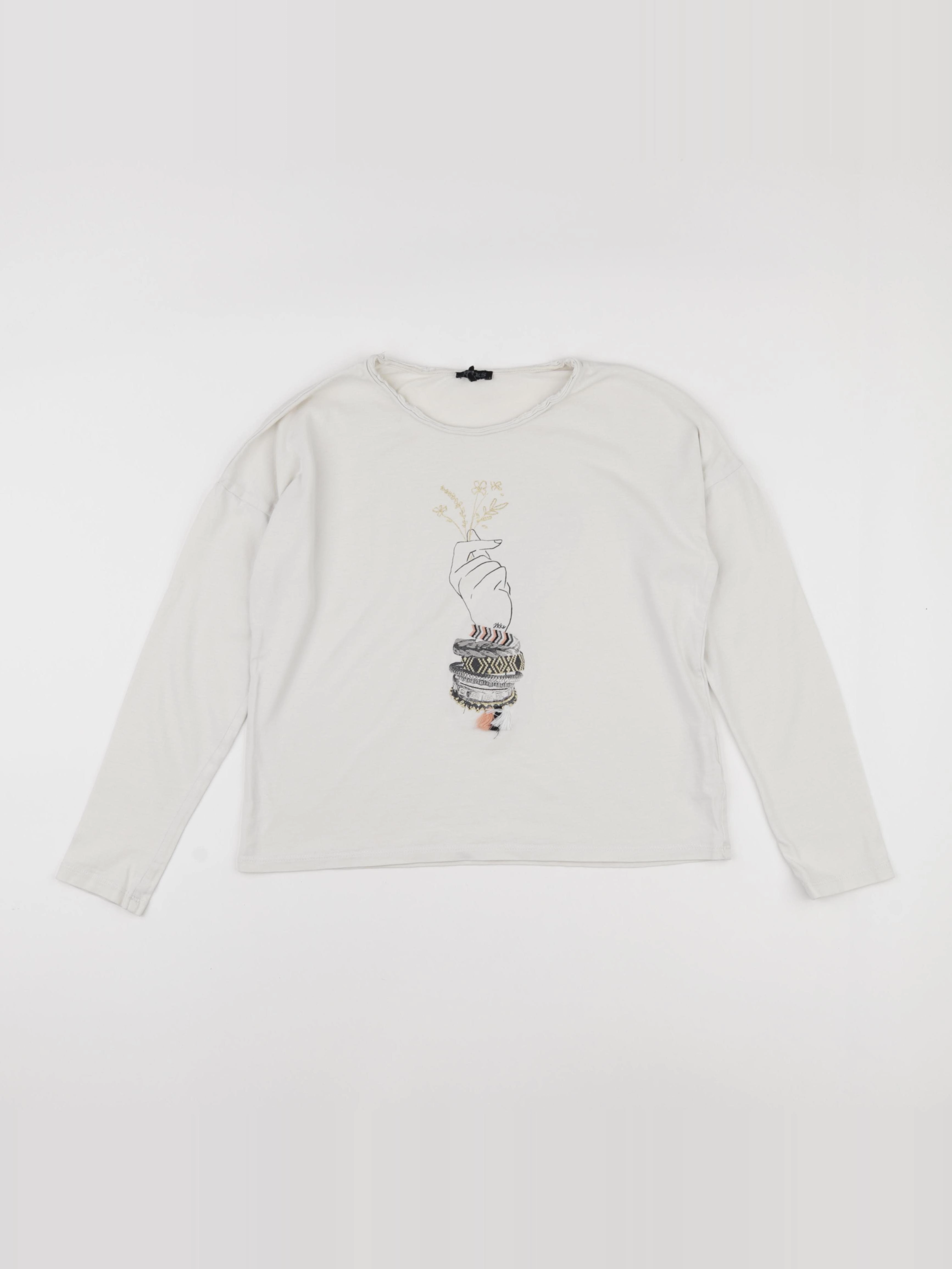 IKKS - tee-shirt beige - 12 ans
