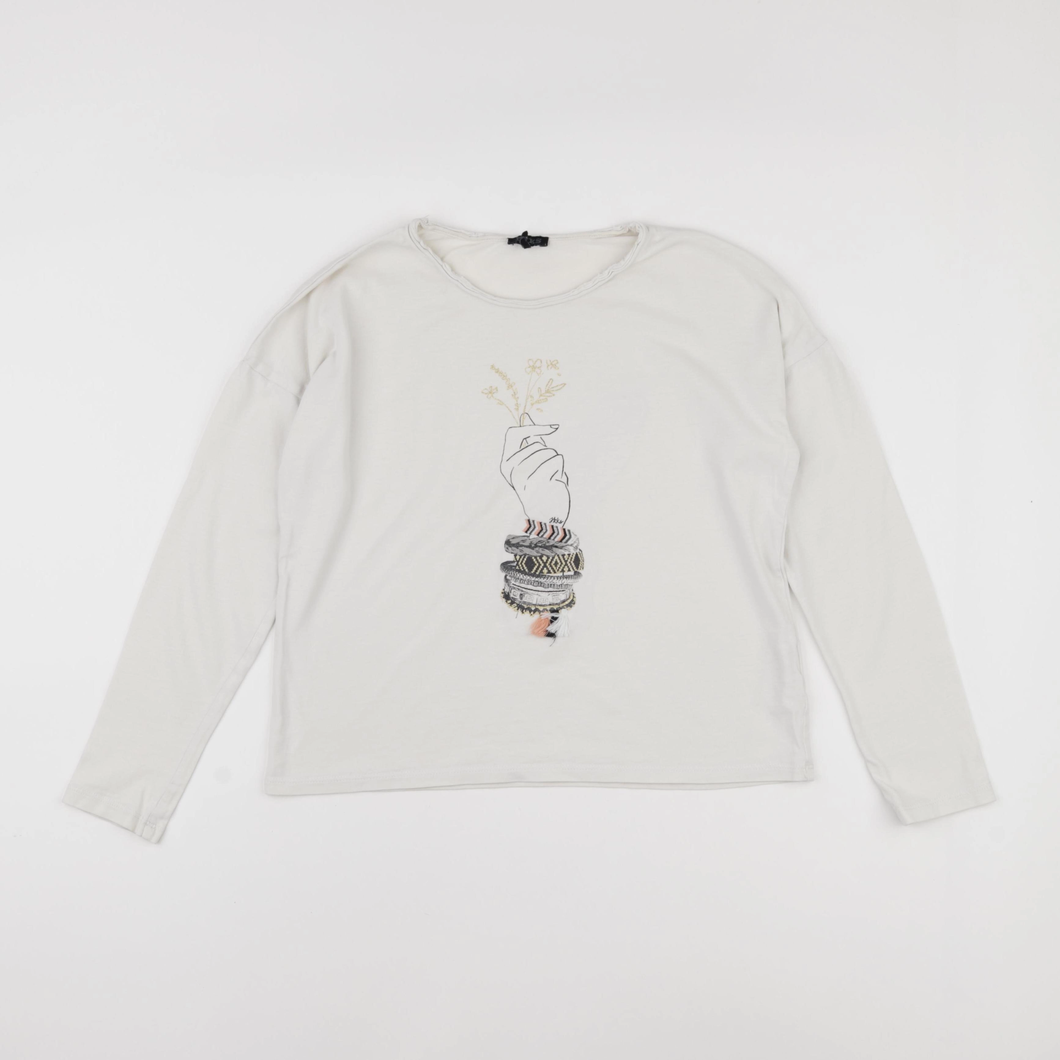 IKKS - tee-shirt beige - 12 ans