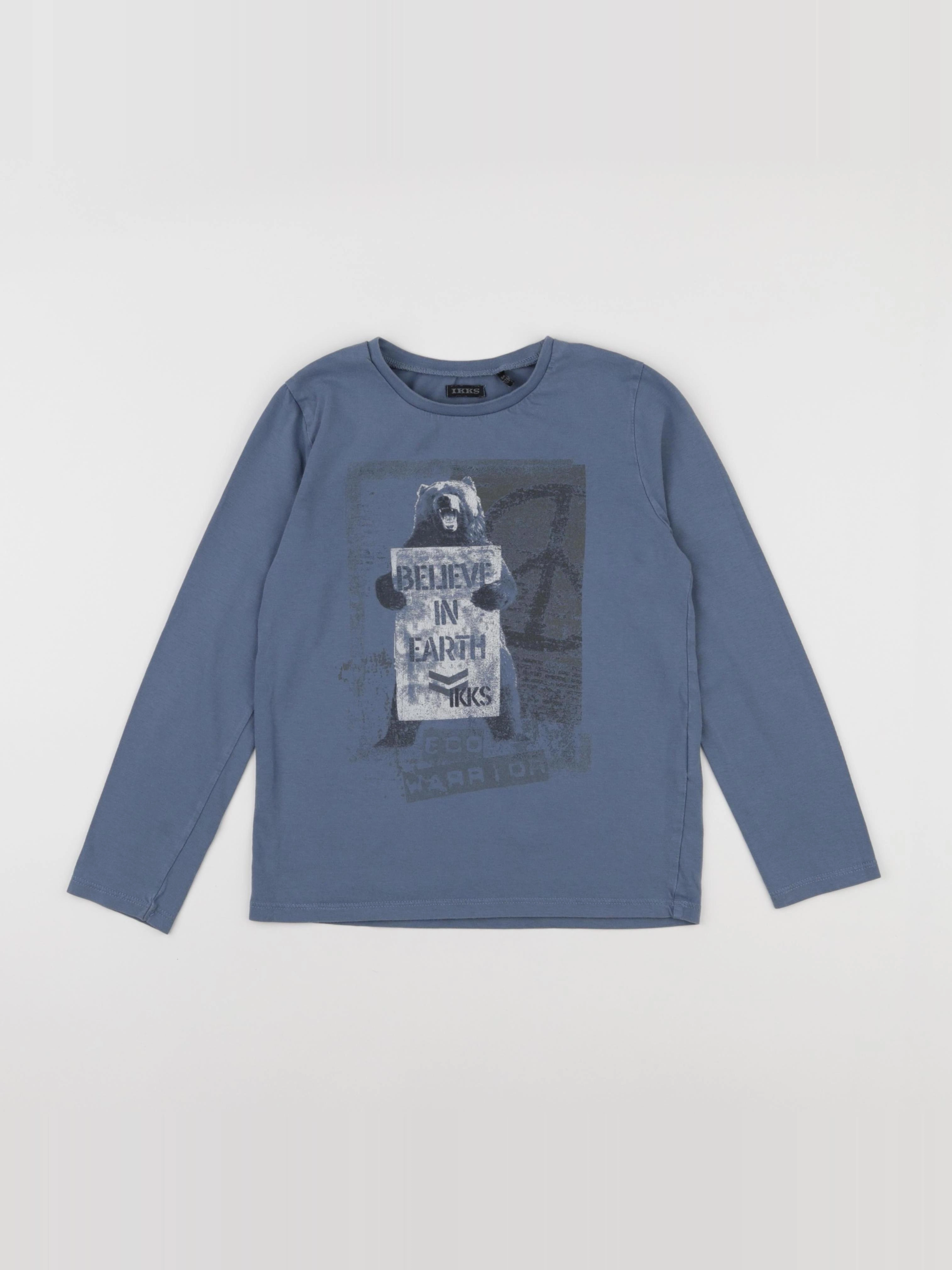 IKKS - tee-shirt bleu - 8 ans