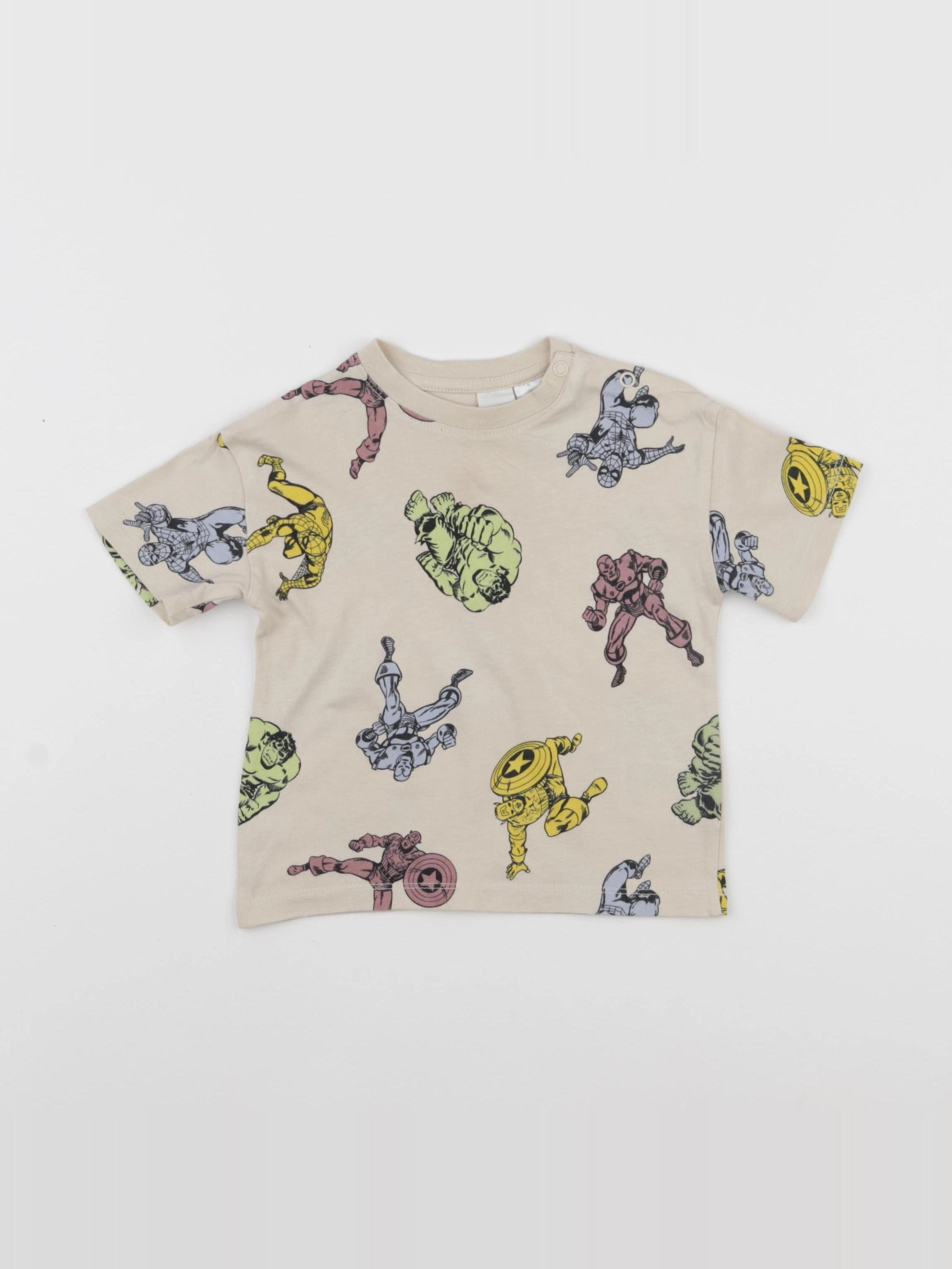 H&M - tee-shirt beige - 12 mois