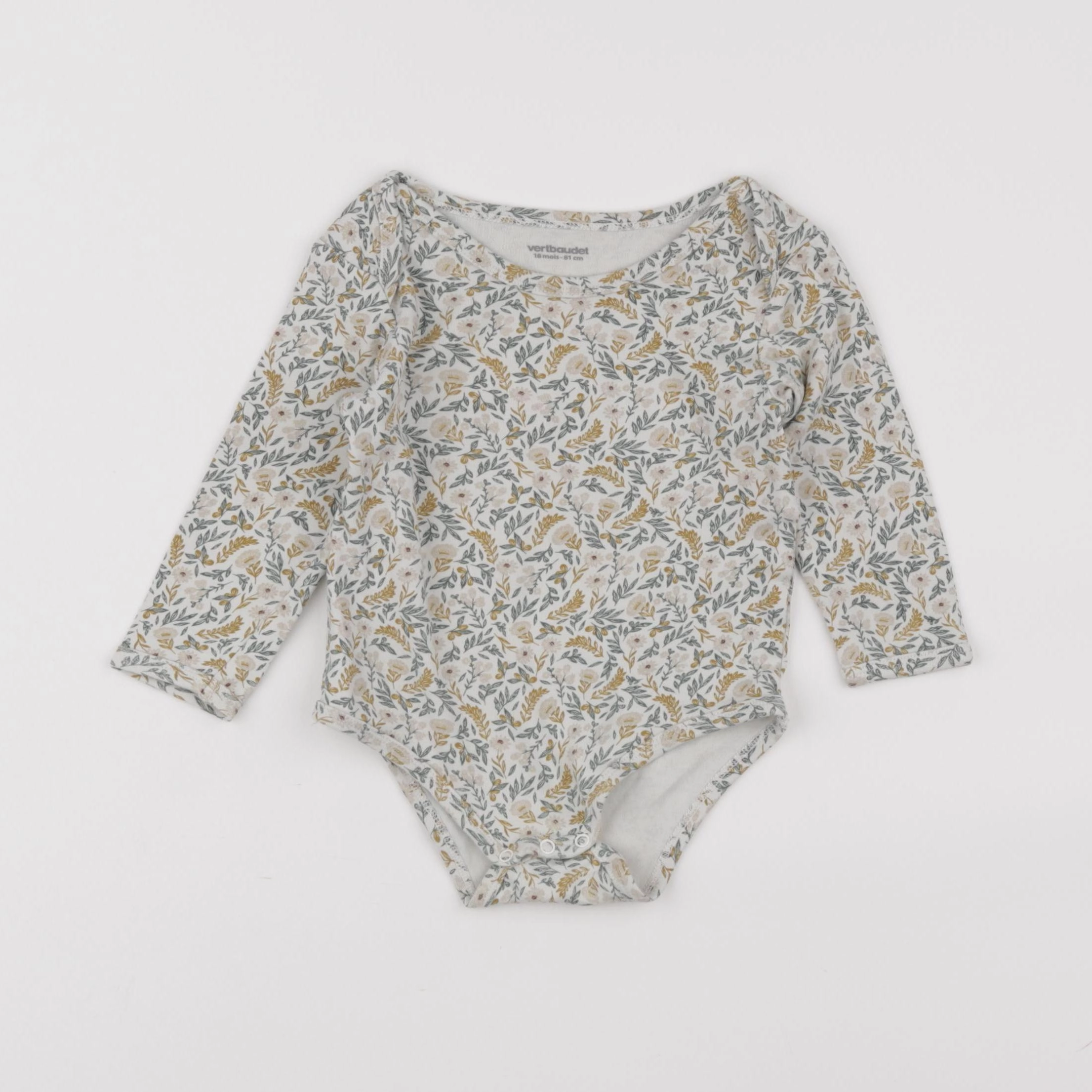 Vertbaudet - body vert - 18 mois