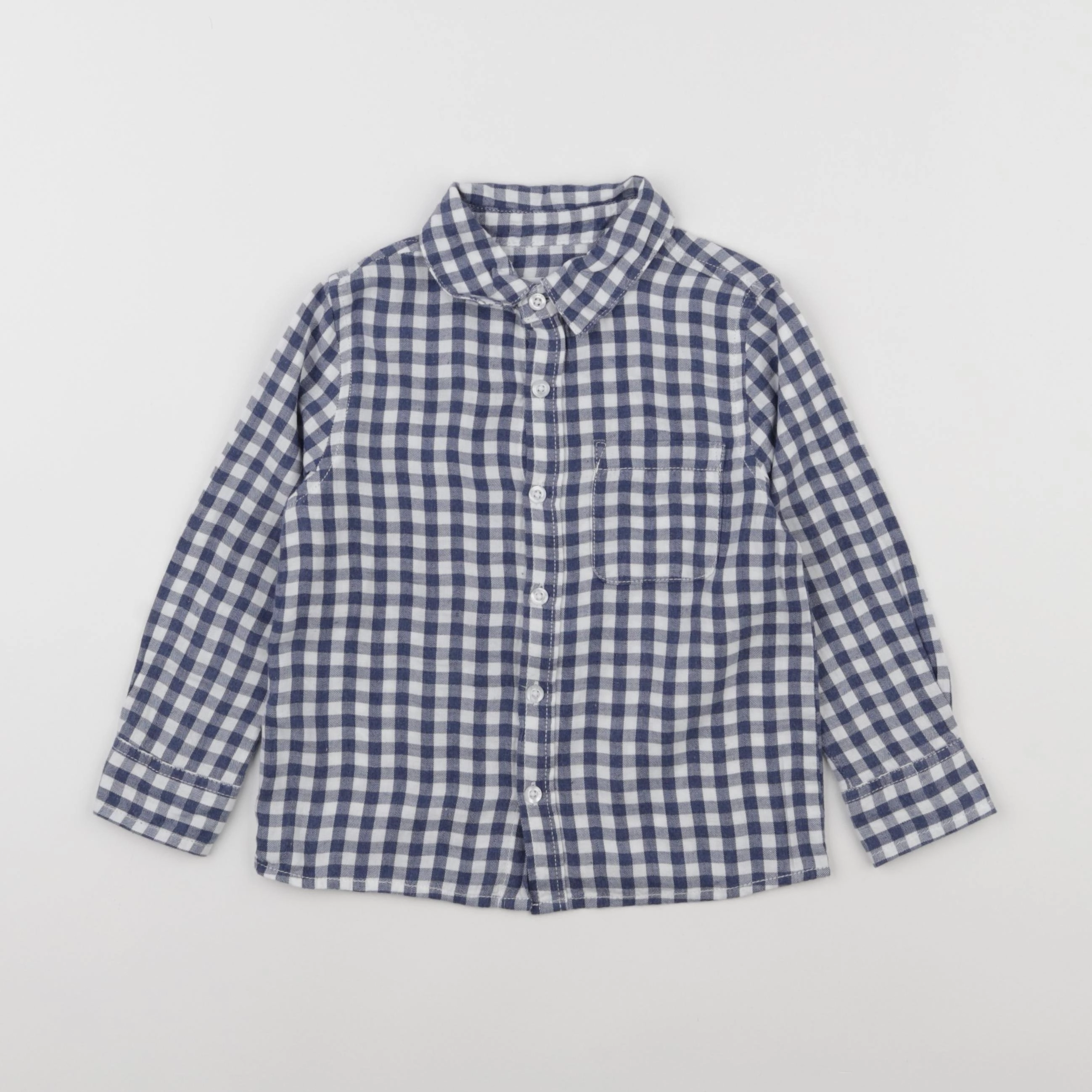 Mango - chemise bleu - 3/4 ans
