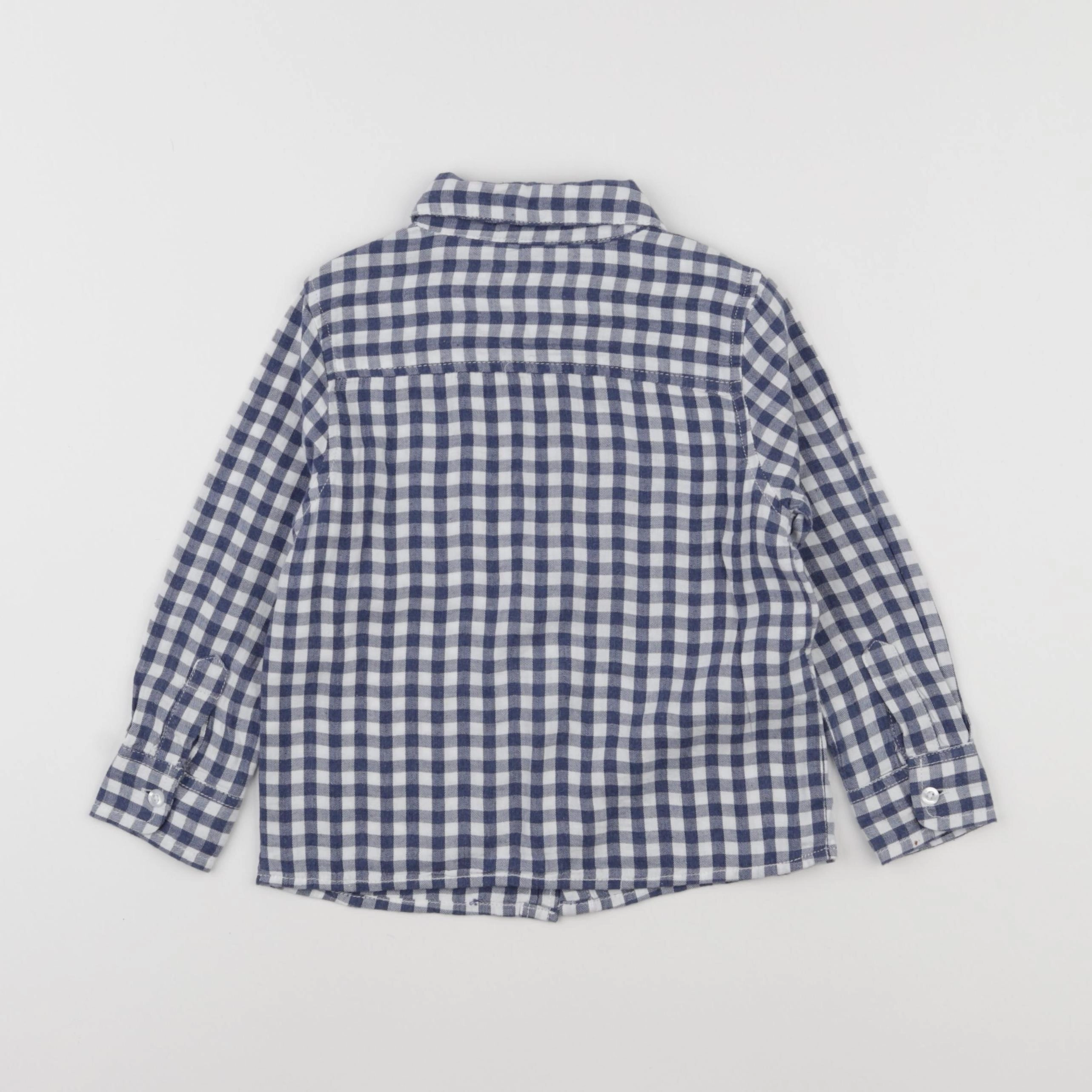 Mango - chemise bleu - 3/4 ans