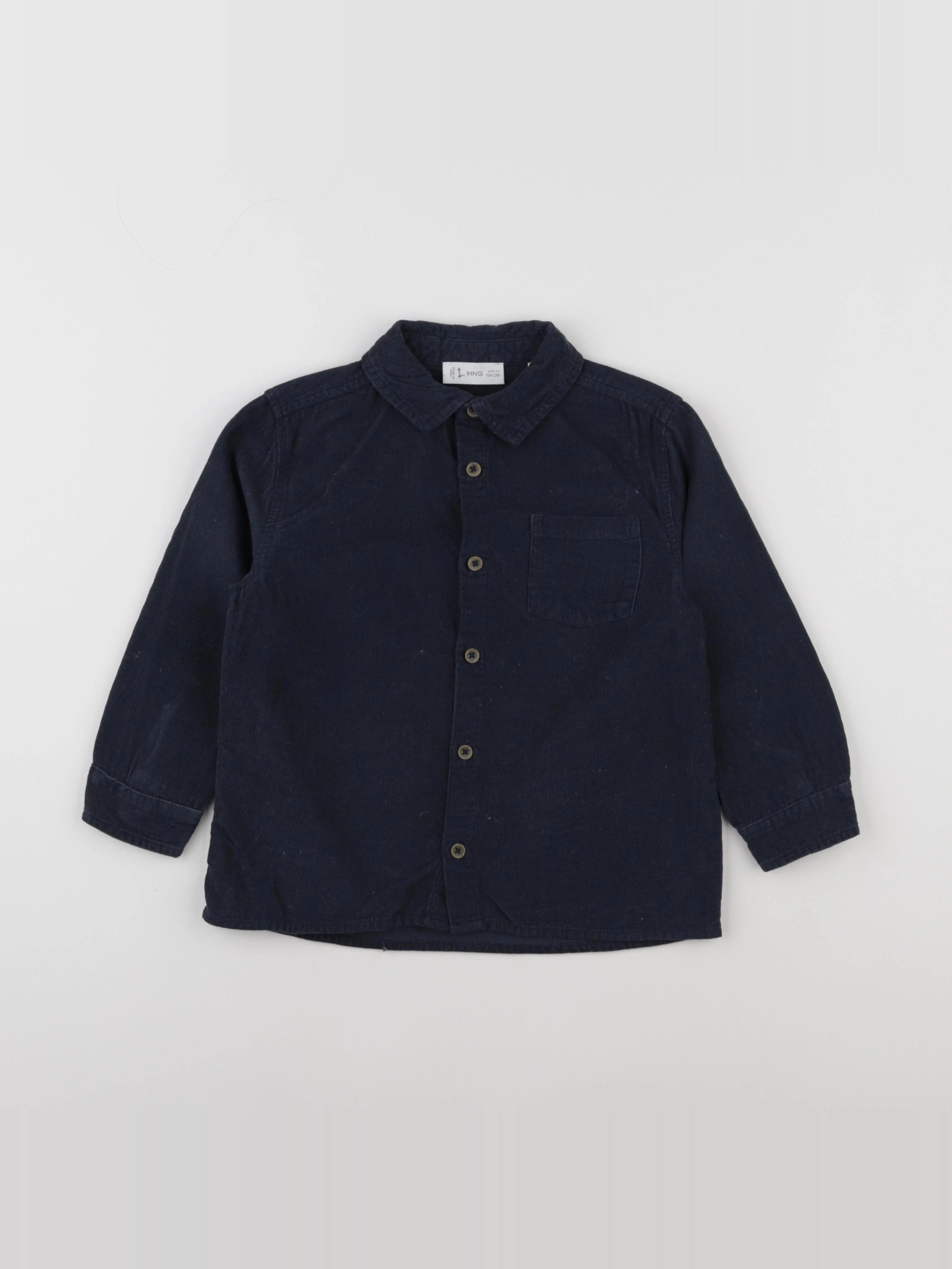 Mango - chemise bleu - 3/4 ans
