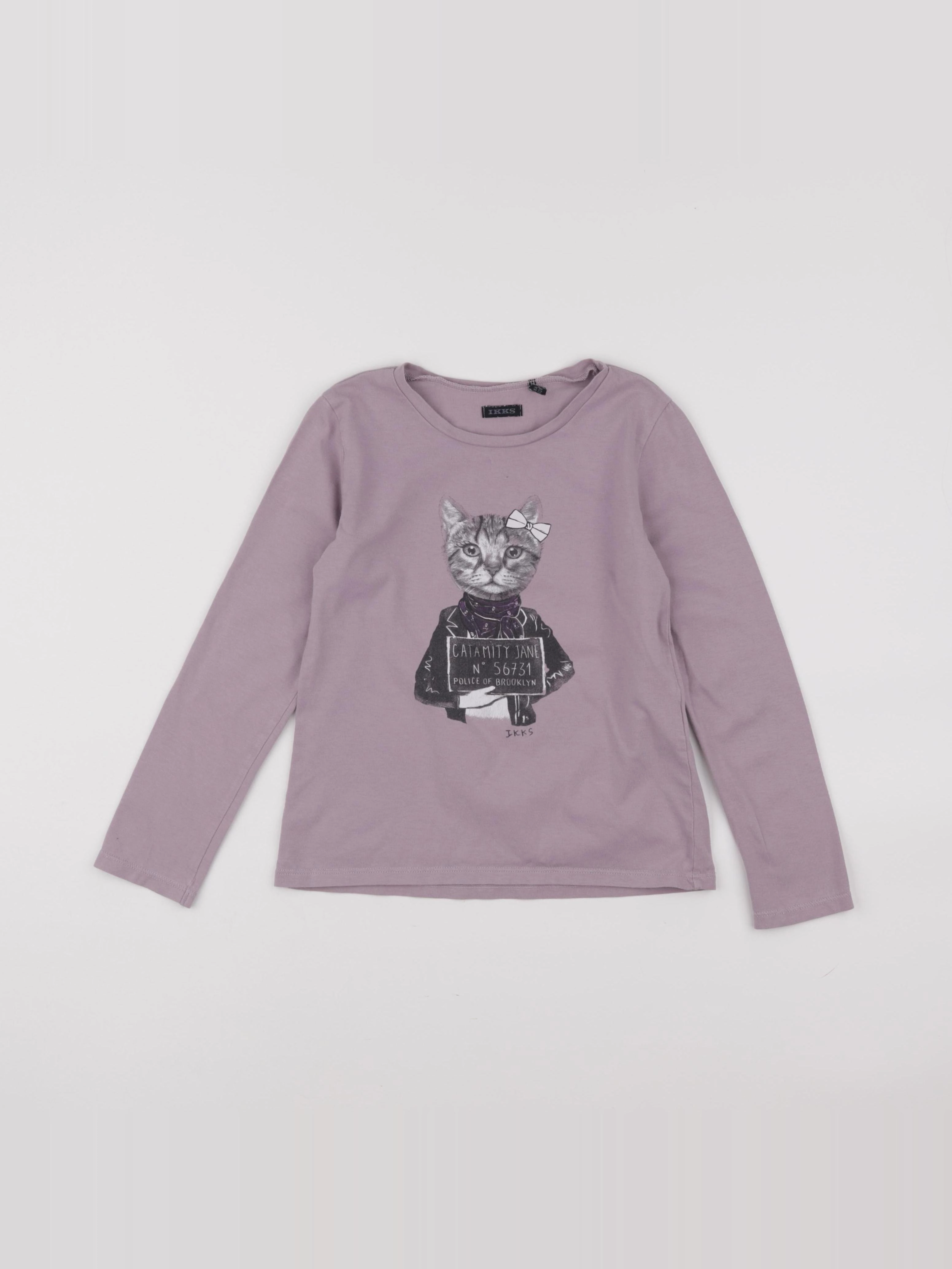 IKKS - tee-shirt violet - 8 ans