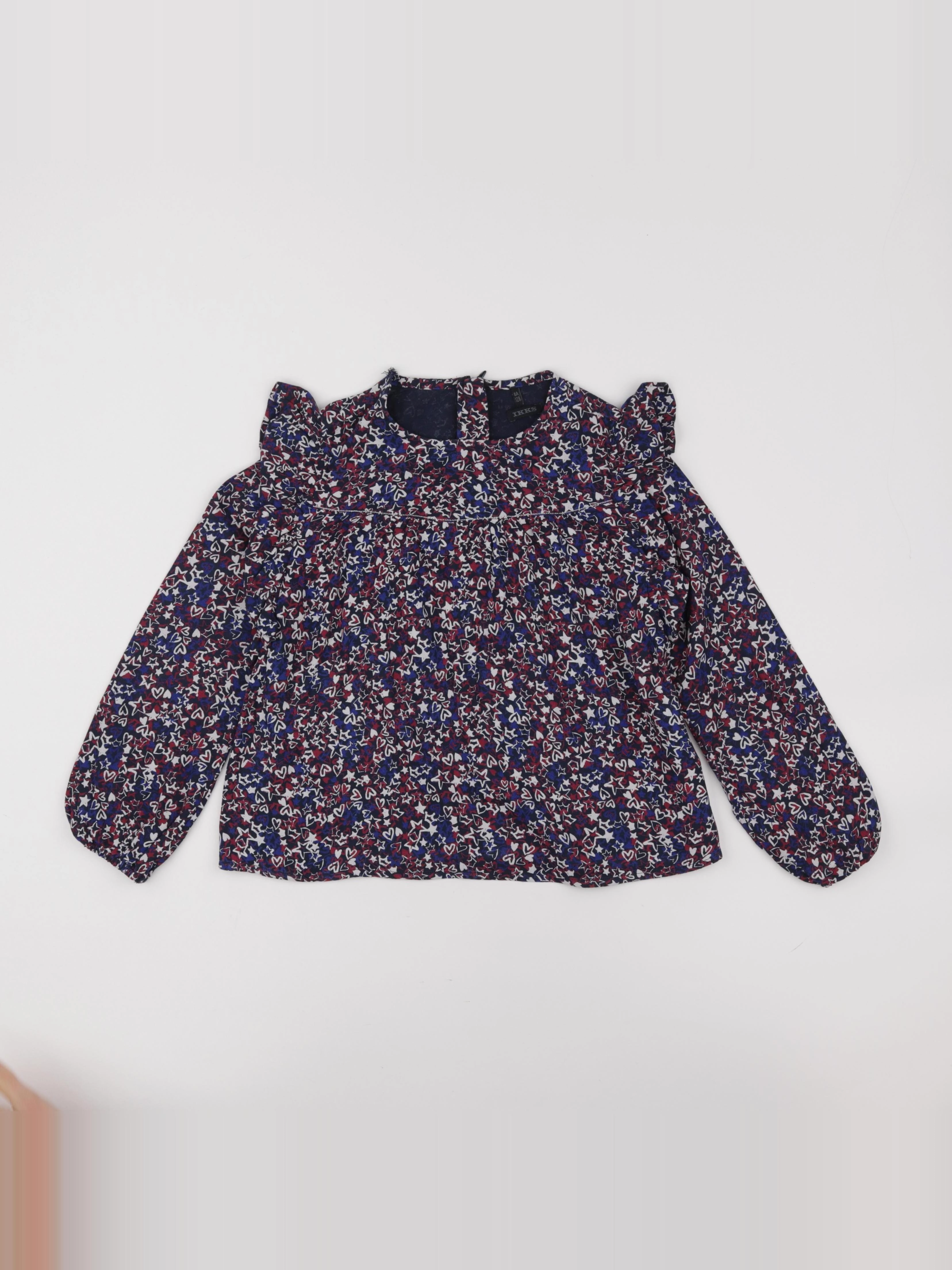IKKS - blouse bleu - 8 ans