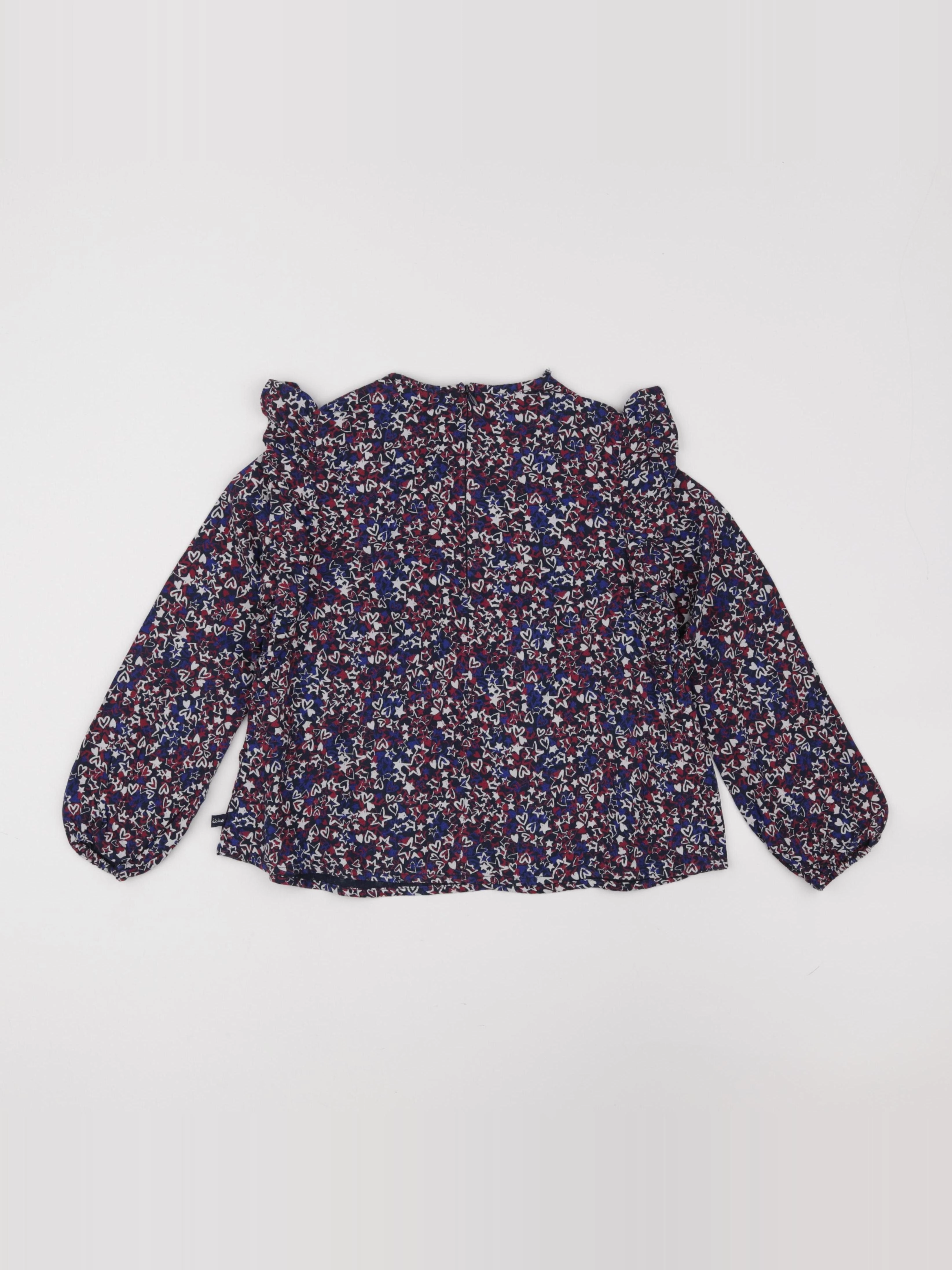 IKKS - blouse bleu - 8 ans