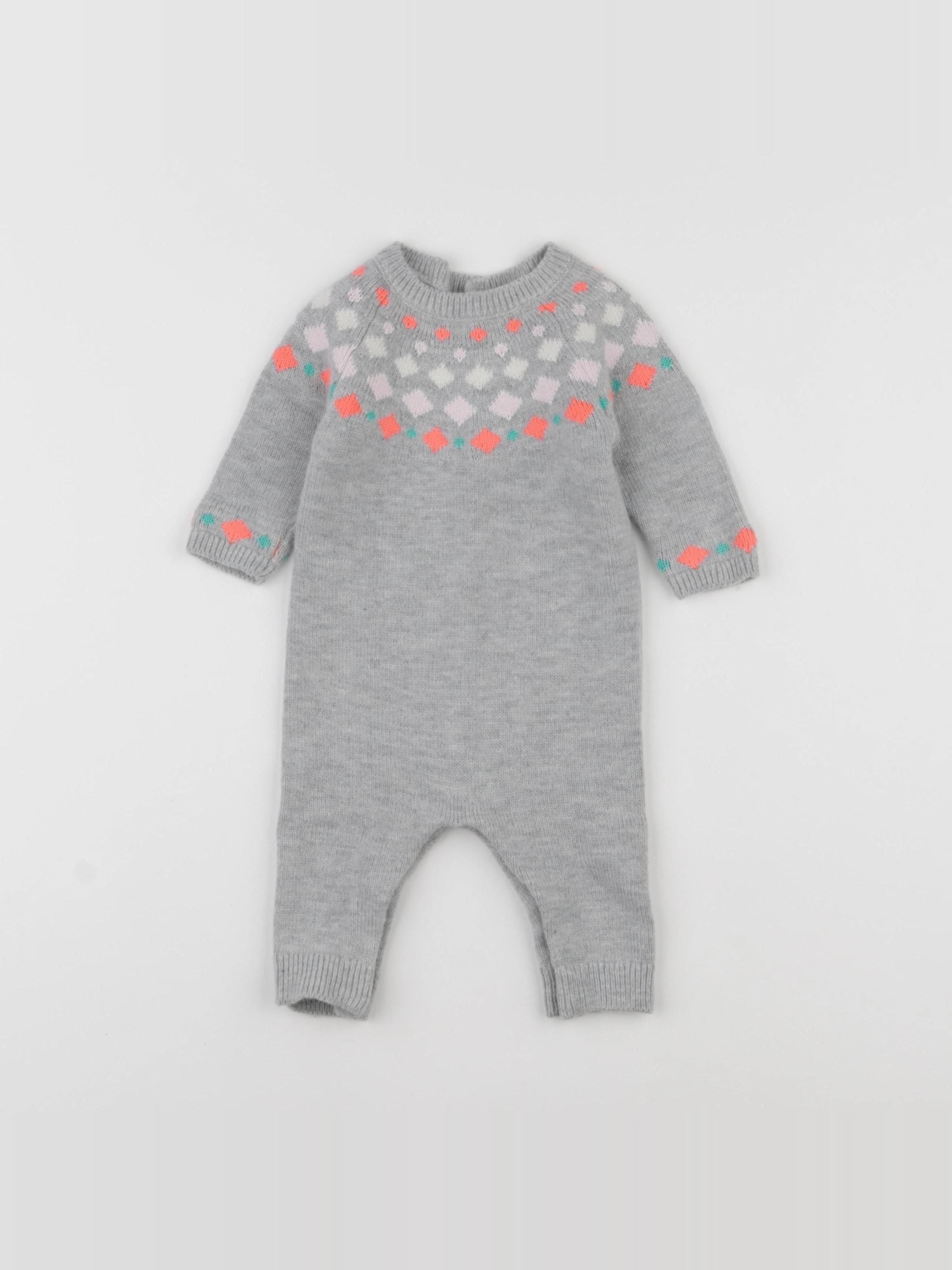Jacadi - combinaison gris - 3 mois