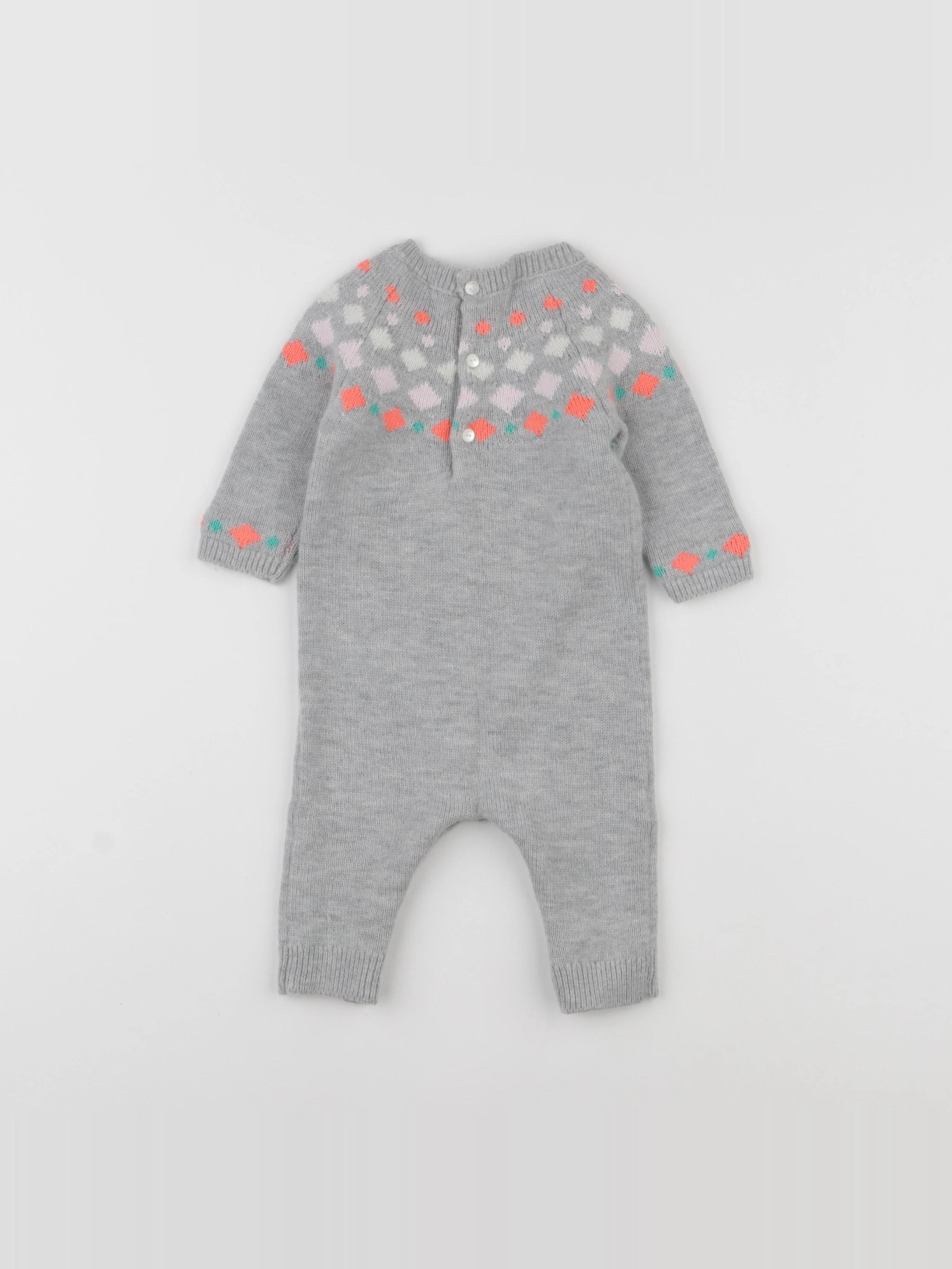 Jacadi - combinaison gris - 3 mois