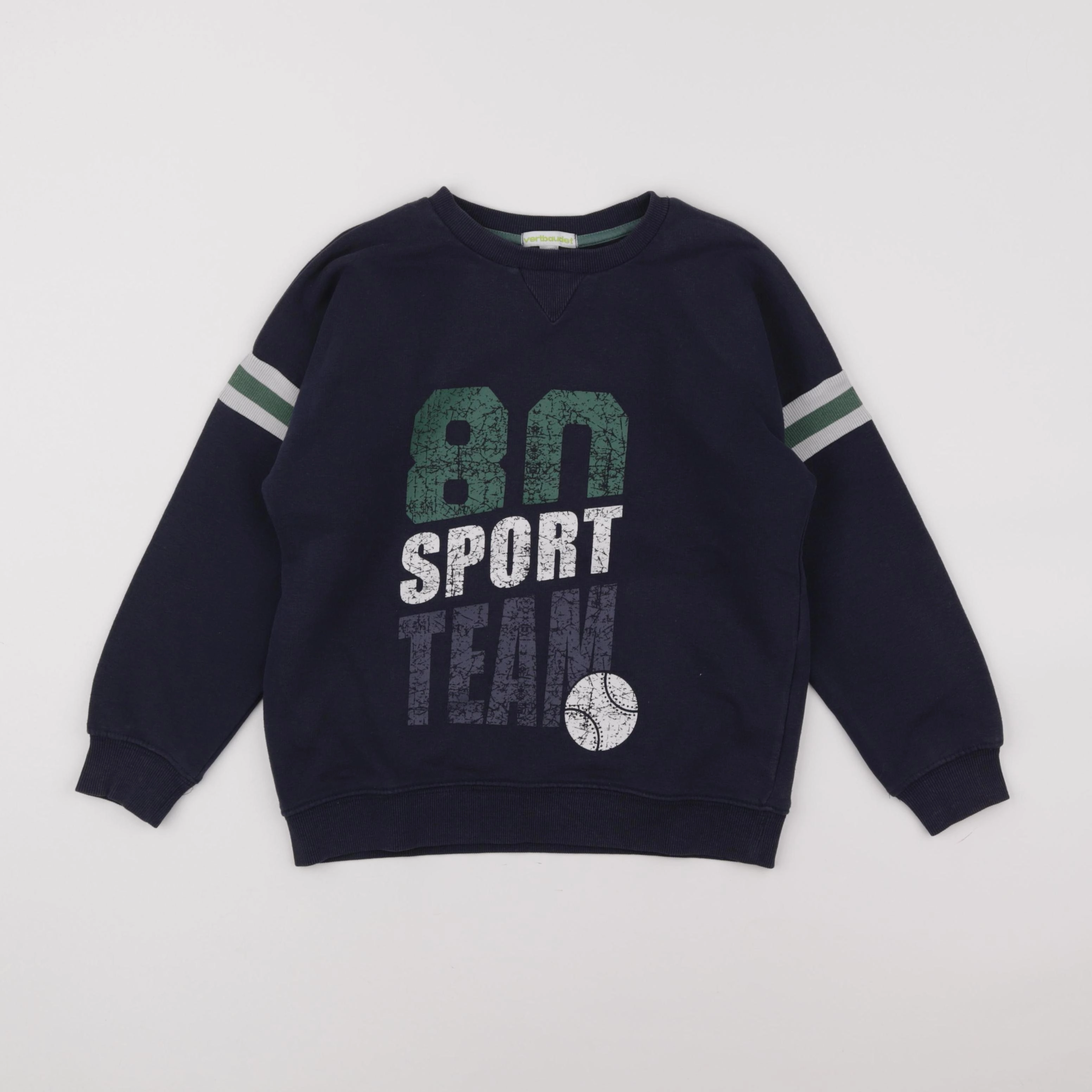 Vertbaudet - sweat bleu - 8 ans