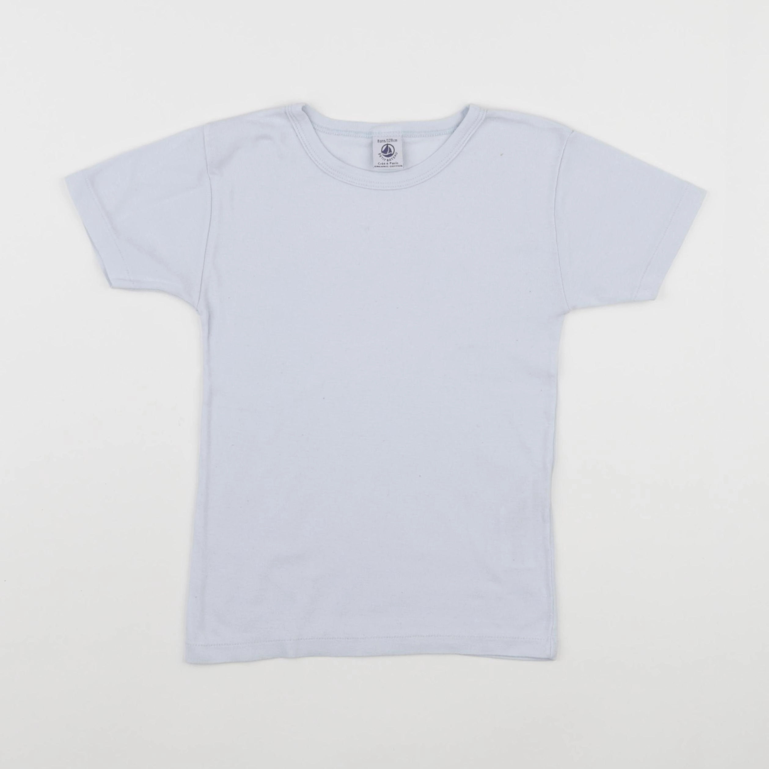 Petit Bateau - maillot de corps bleu - 8 ans