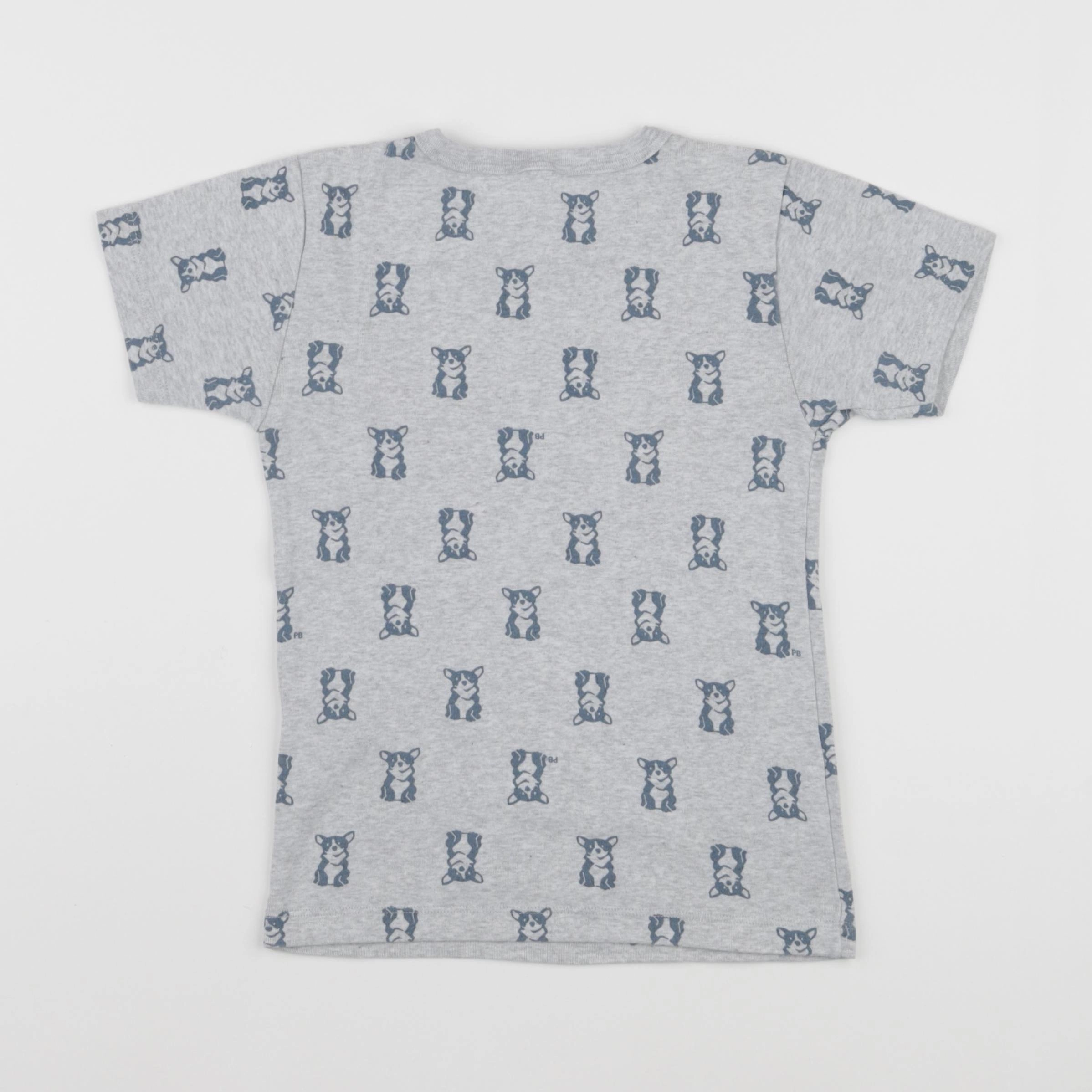 Petit Bateau - maillot de corps gris - 8 ans
