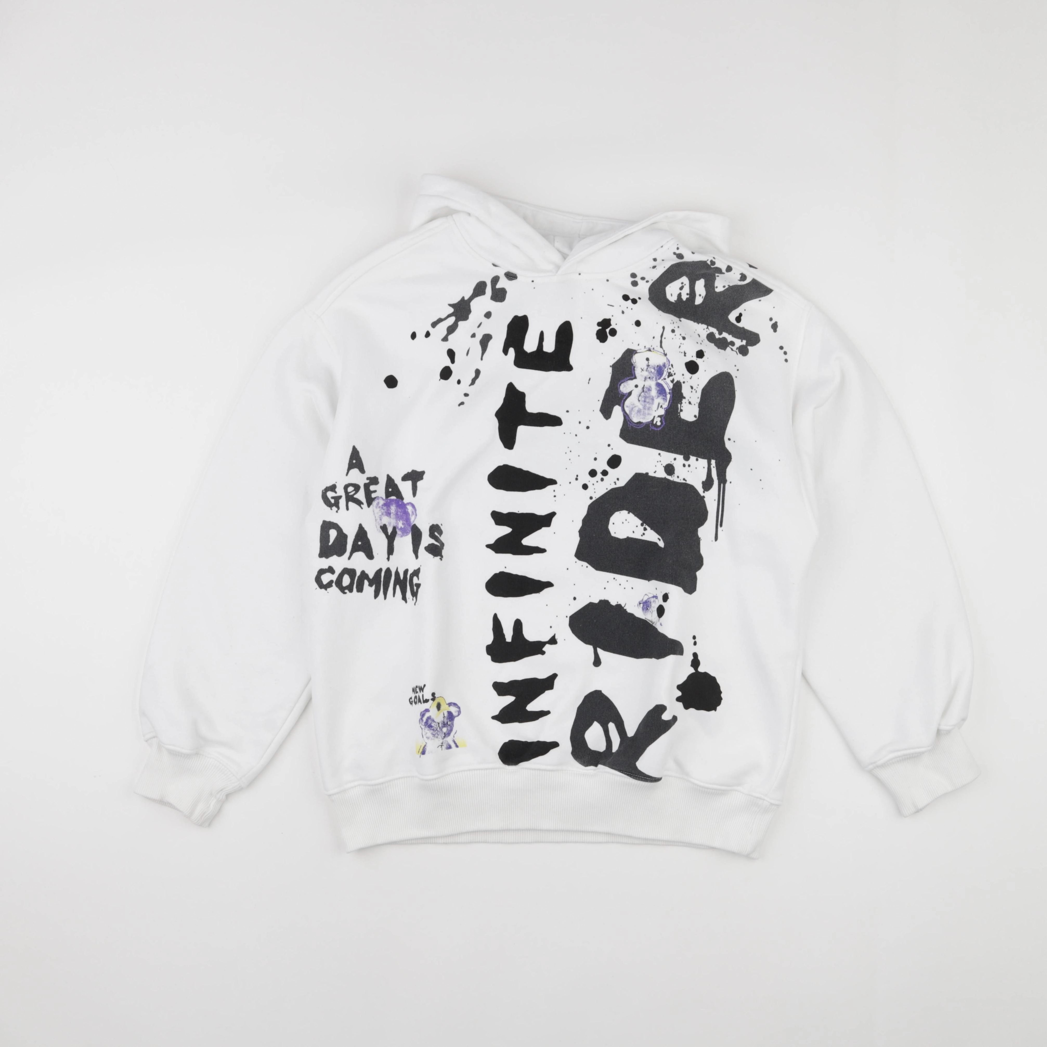 Zara - sweat imprimé au dos blanc - 11/12 ans