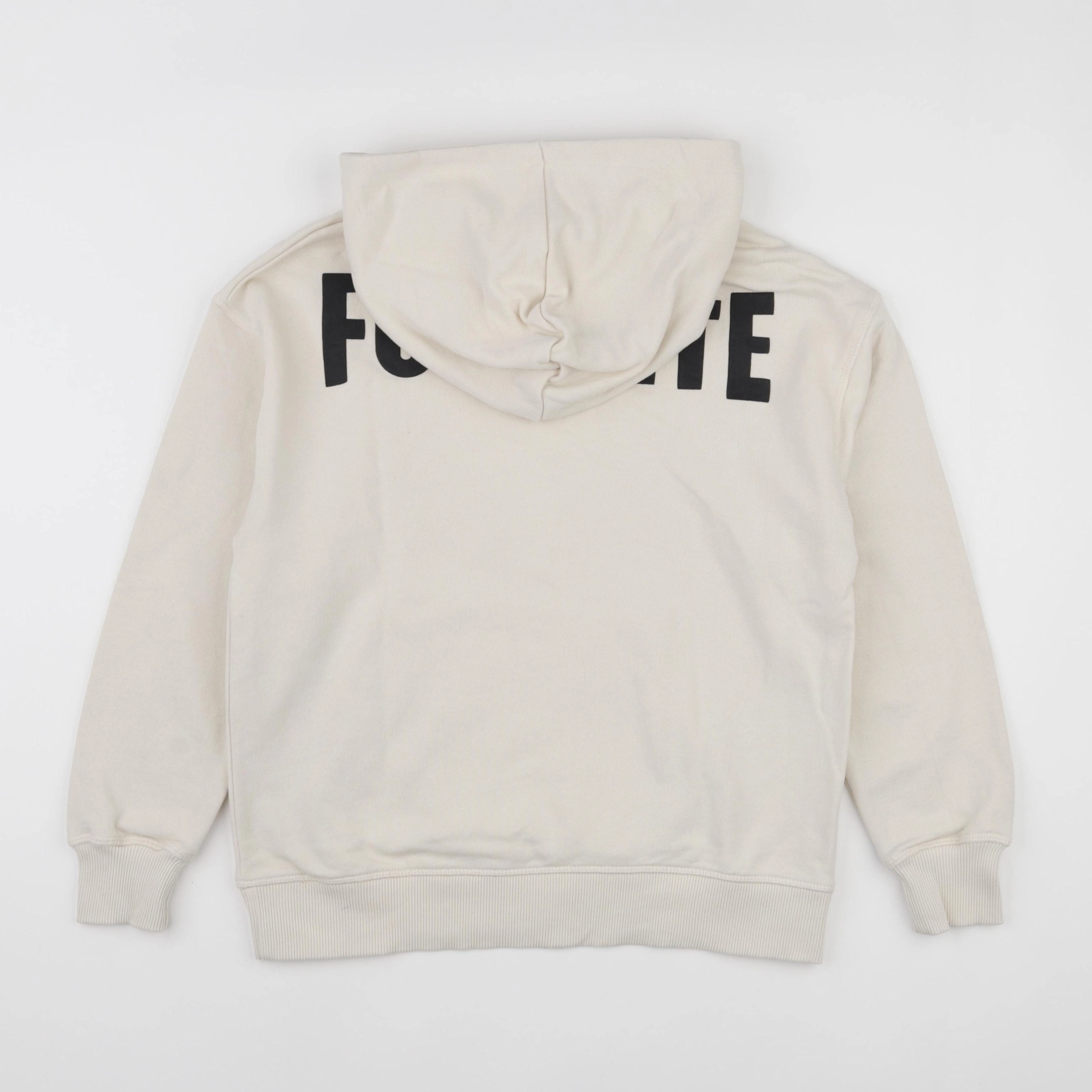 Zara - sweat imprimé au dos beige - 9/10 ans