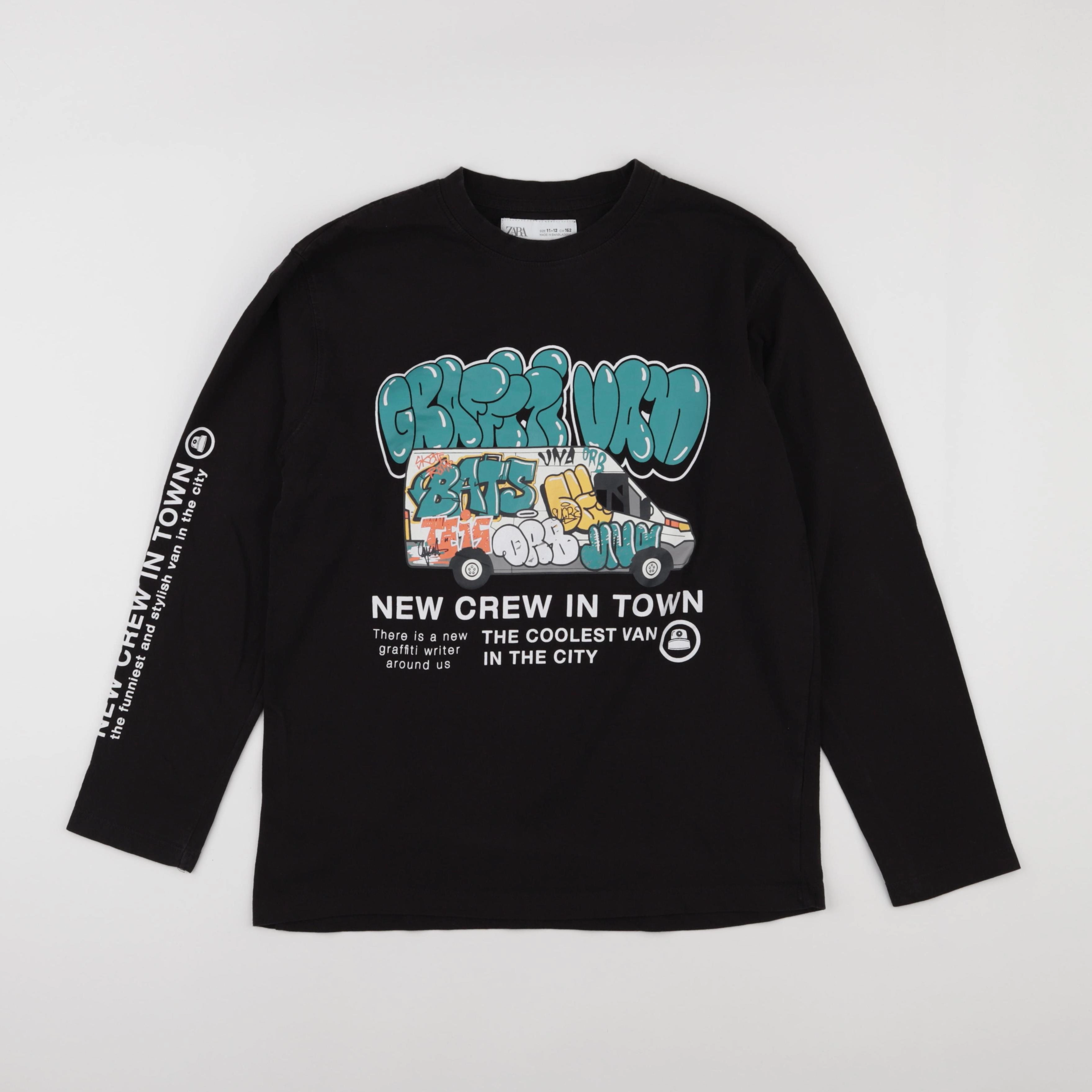 Zara - tee-shirt noir - 11/12 ans