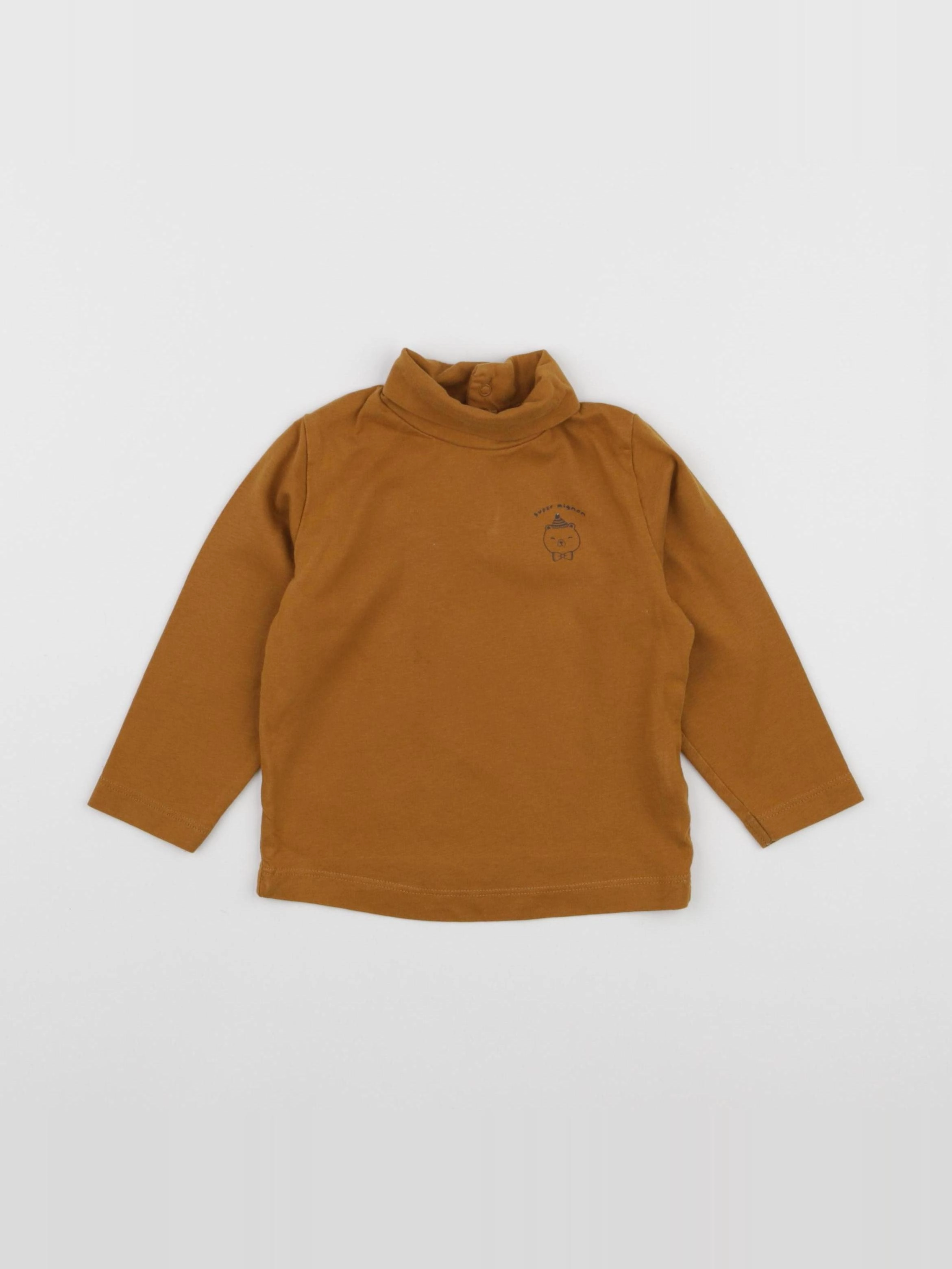 Tape à l'oeil - sous-pull marron - 18 mois