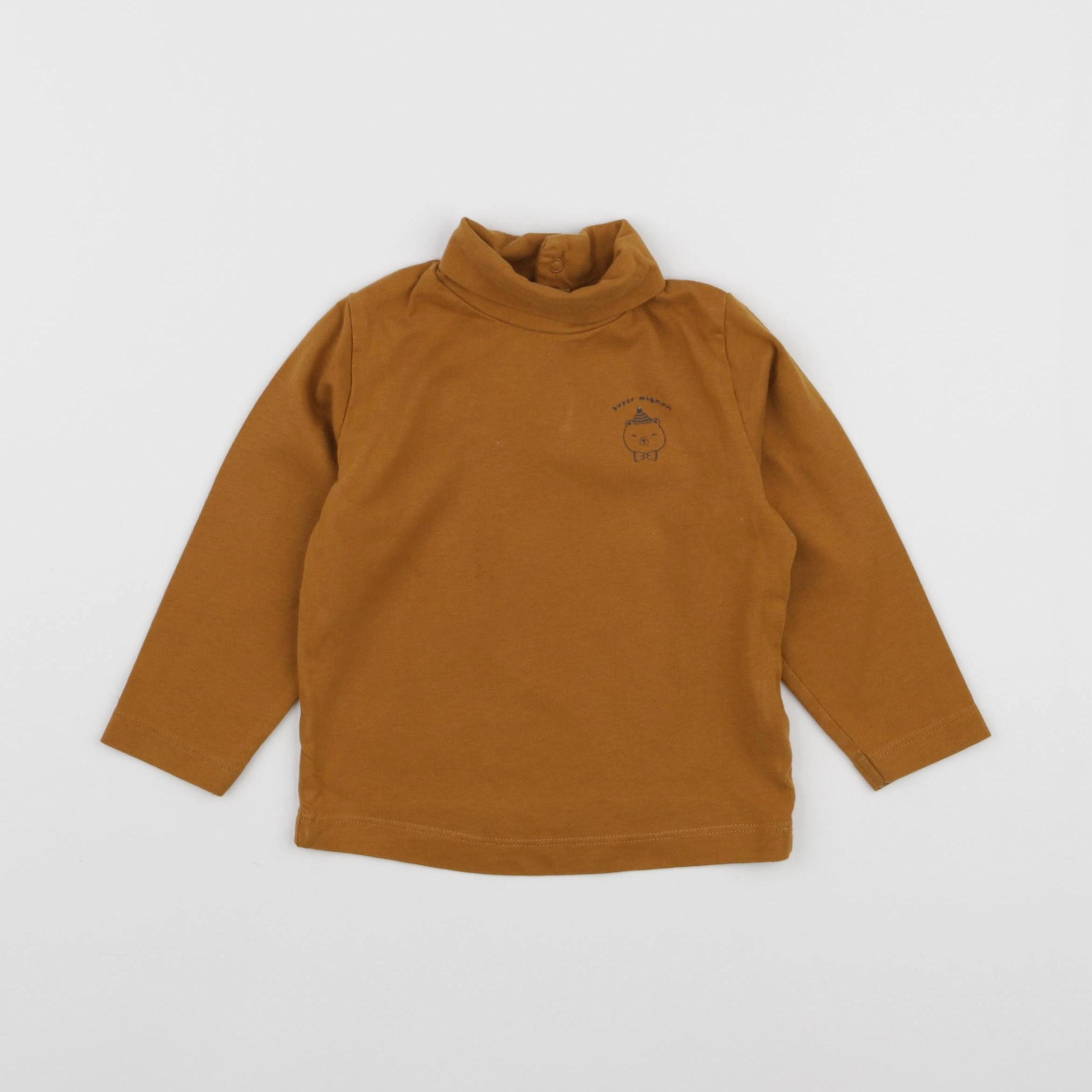 Tape à l'oeil - sous-pull marron - 18 mois