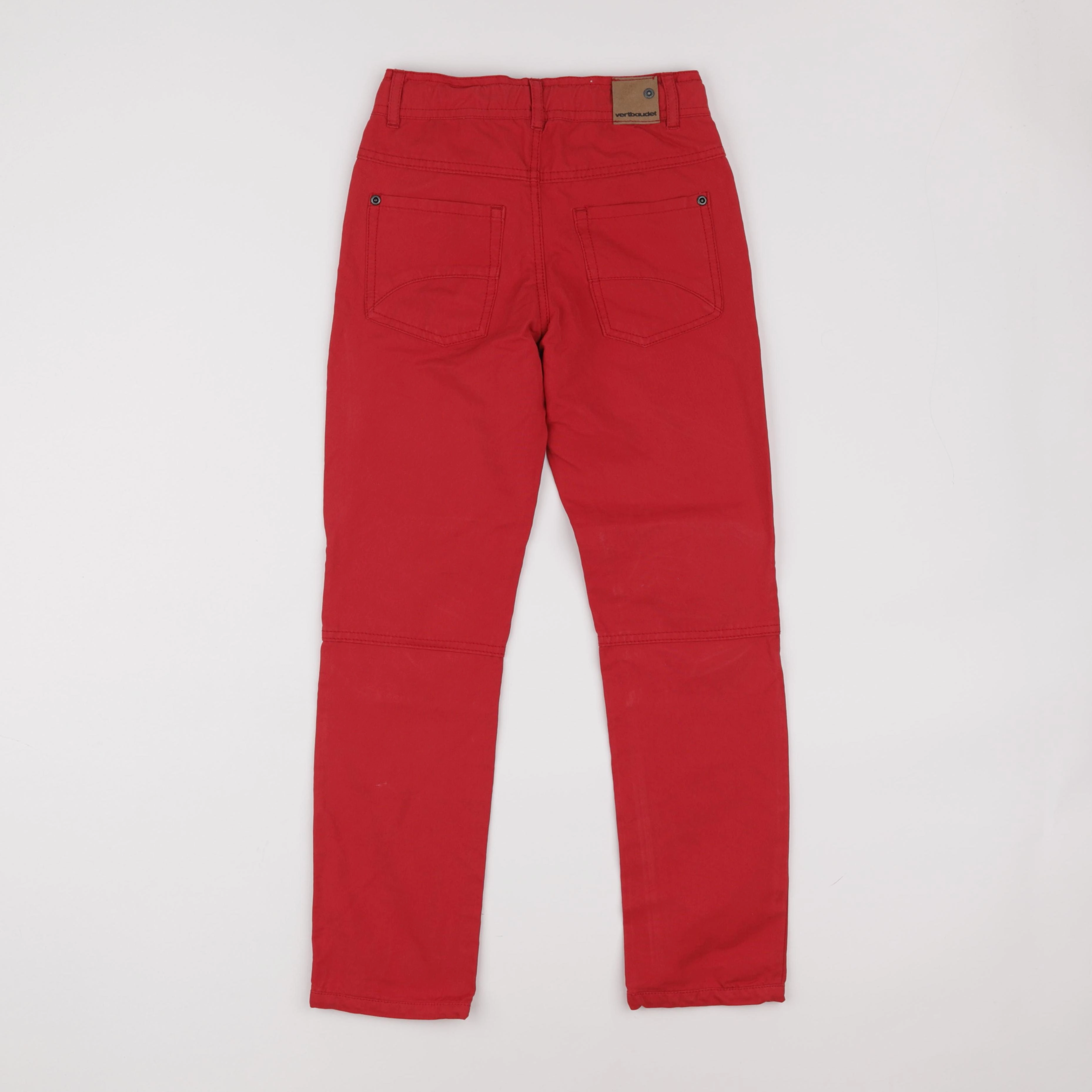 Vertbaudet - pantalon rouge - 9 ans