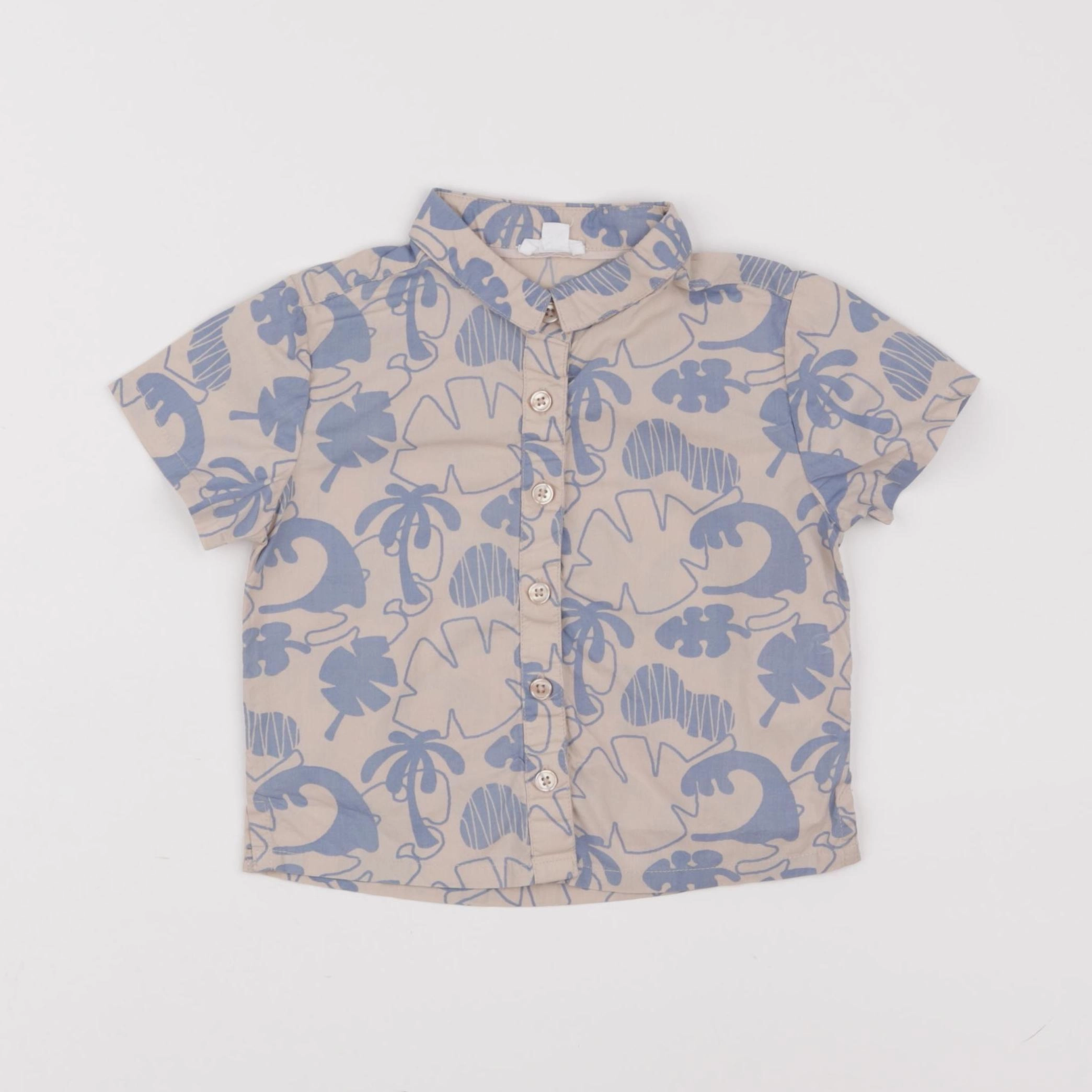 Vertbaudet - chemise bleu - 18 mois
