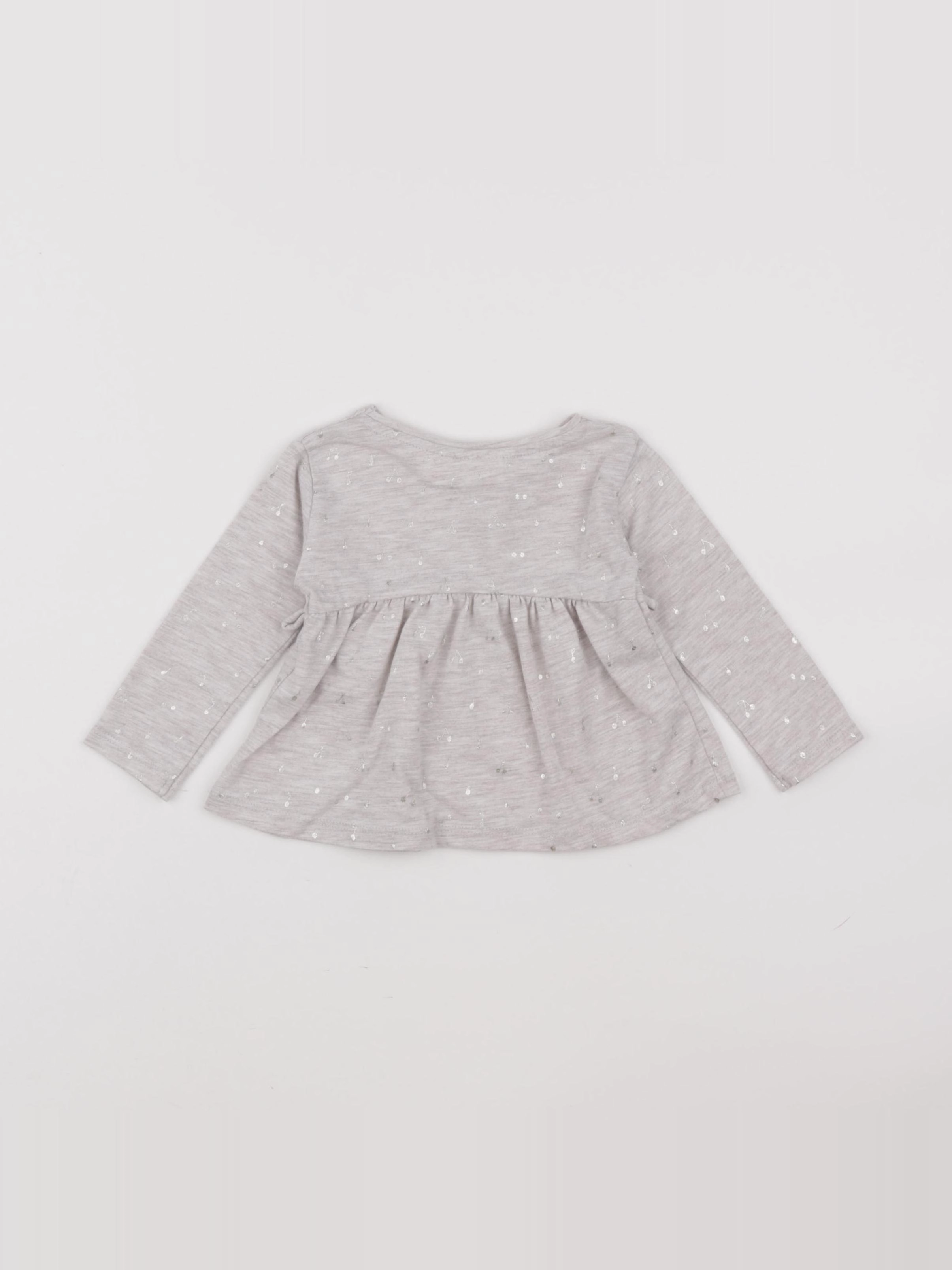 Zara - tee-shirt gris - 6/9 mois
