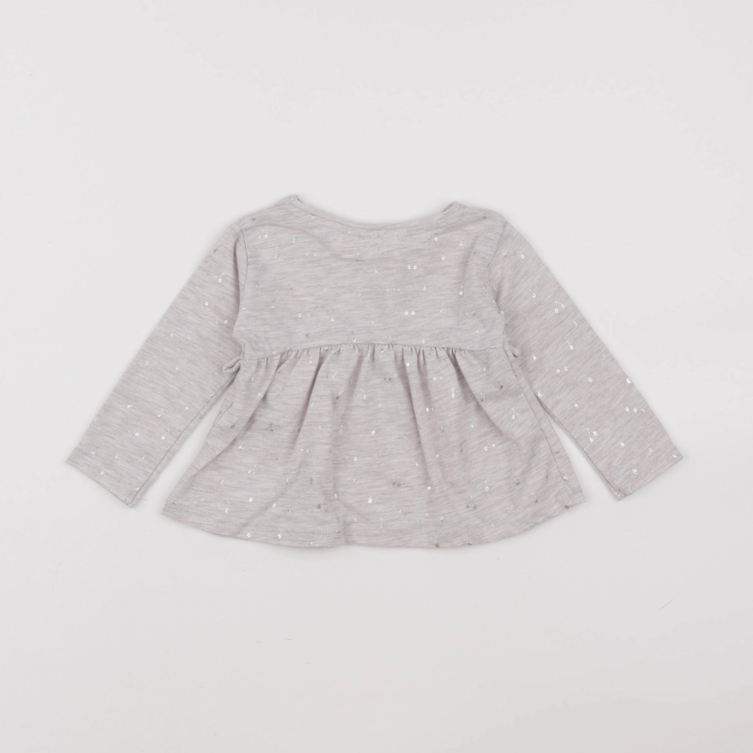Zara - tee-shirt gris - 6/9 mois