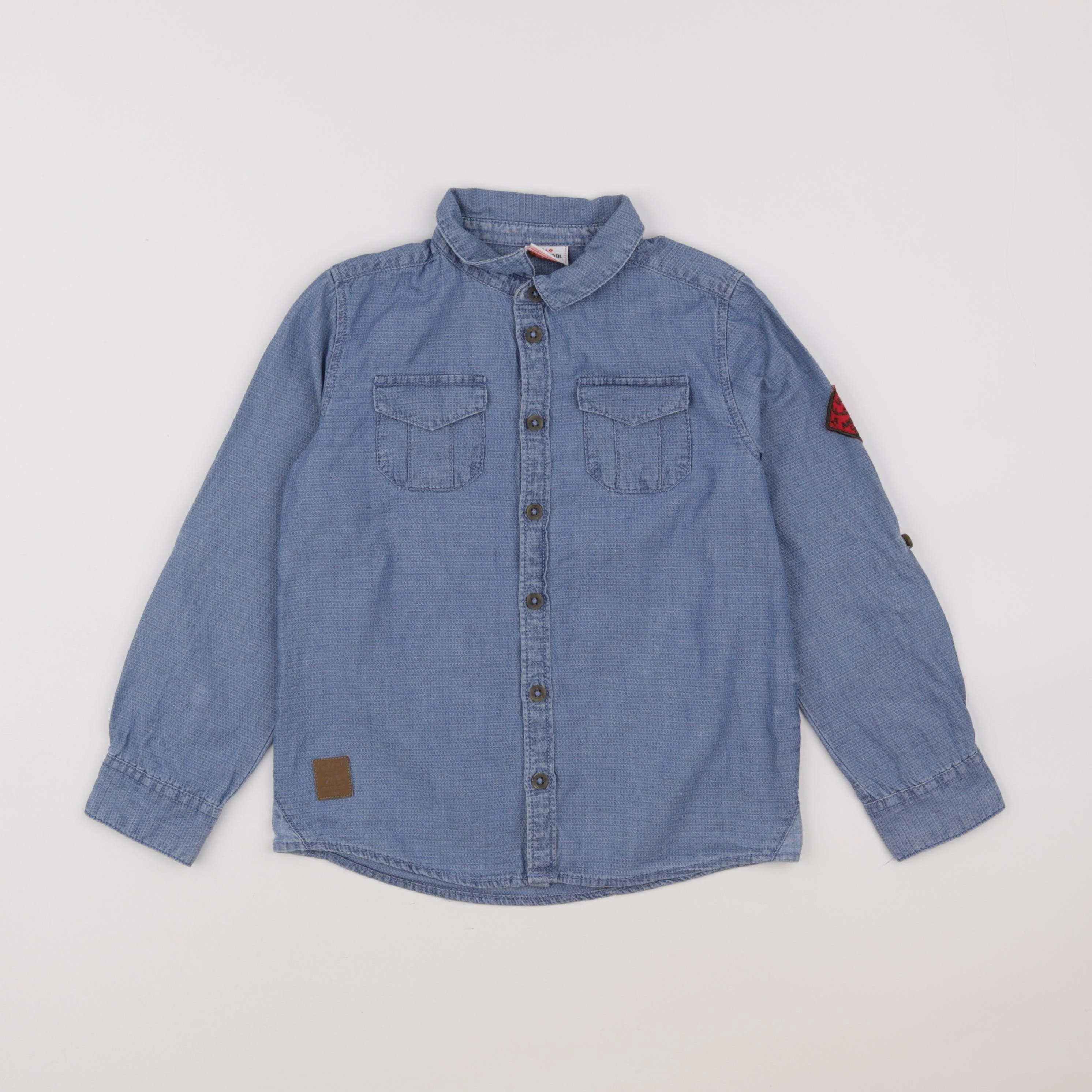 Tape à l'oeil - chemise bleu - 6 ans