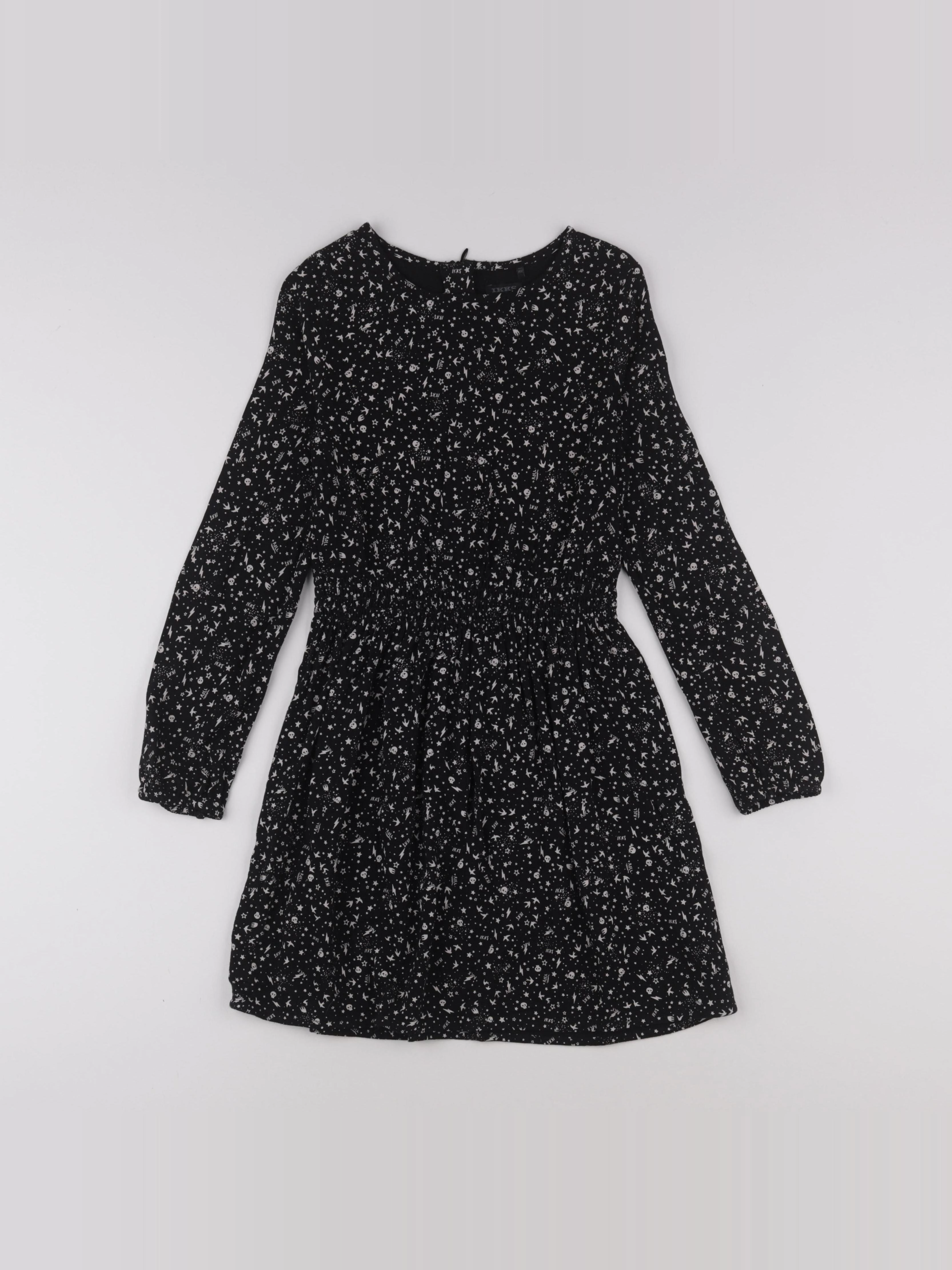 IKKS - robe noir - 10 ans