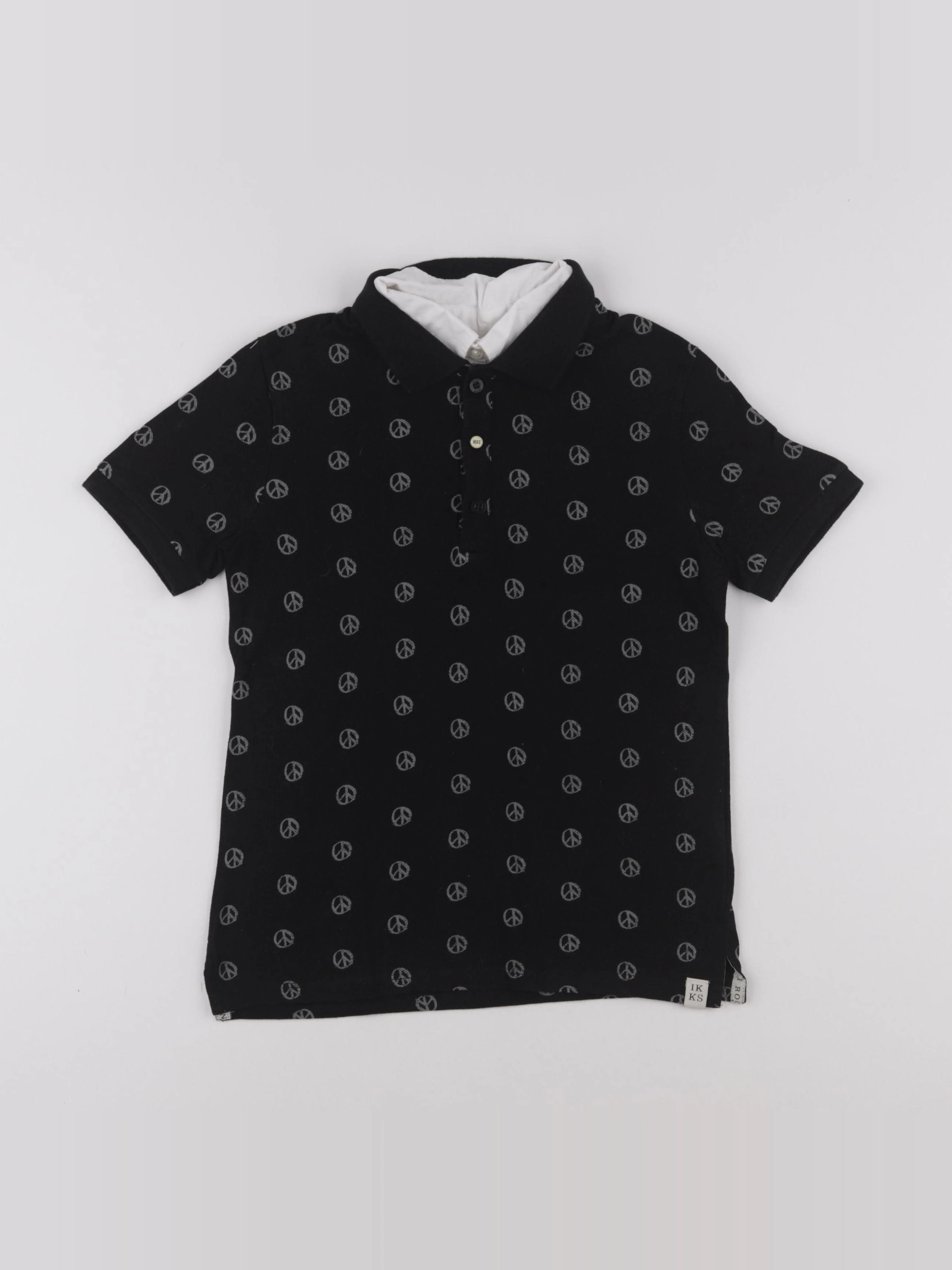 IKKS - polo noir - 10 ans