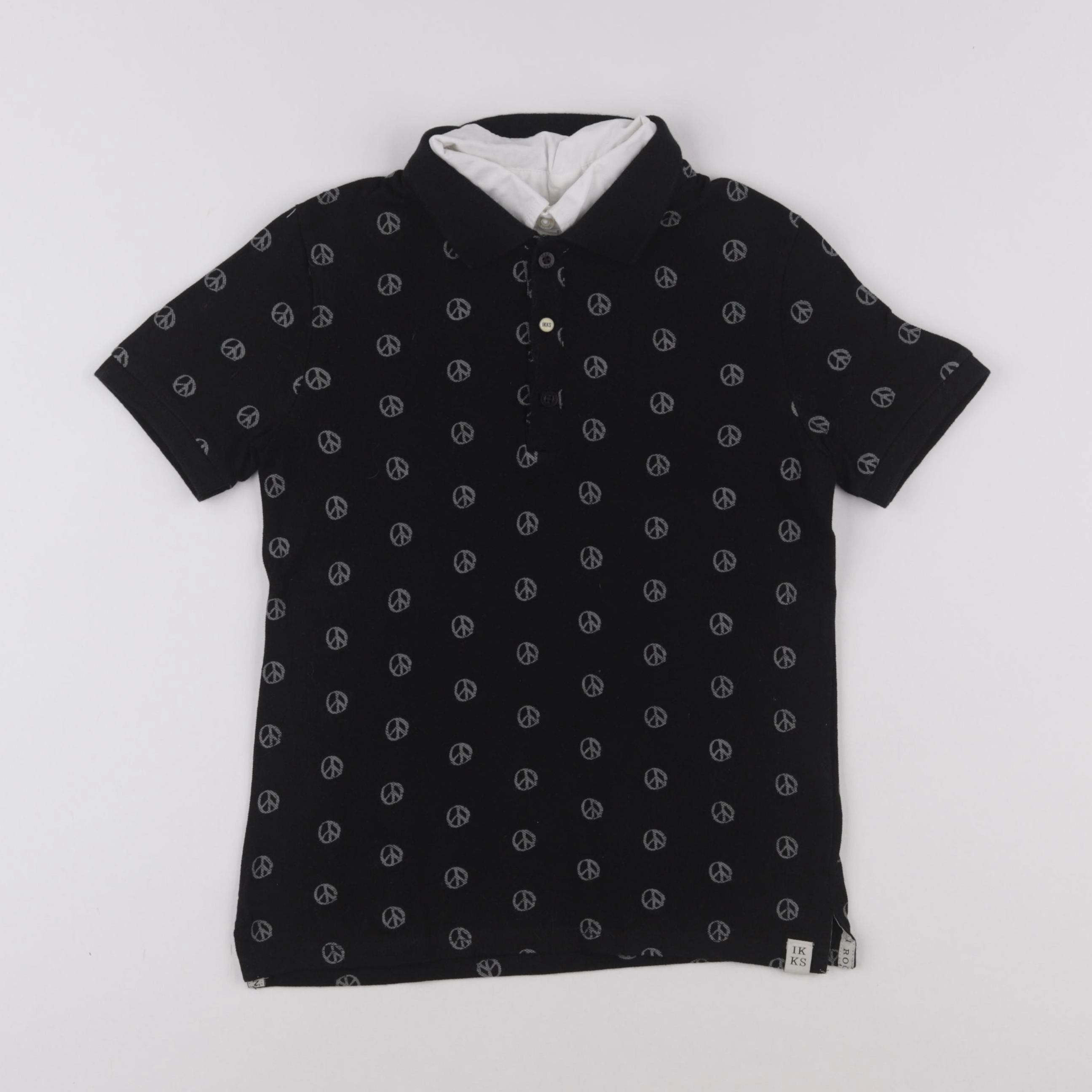 IKKS - polo noir - 10 ans