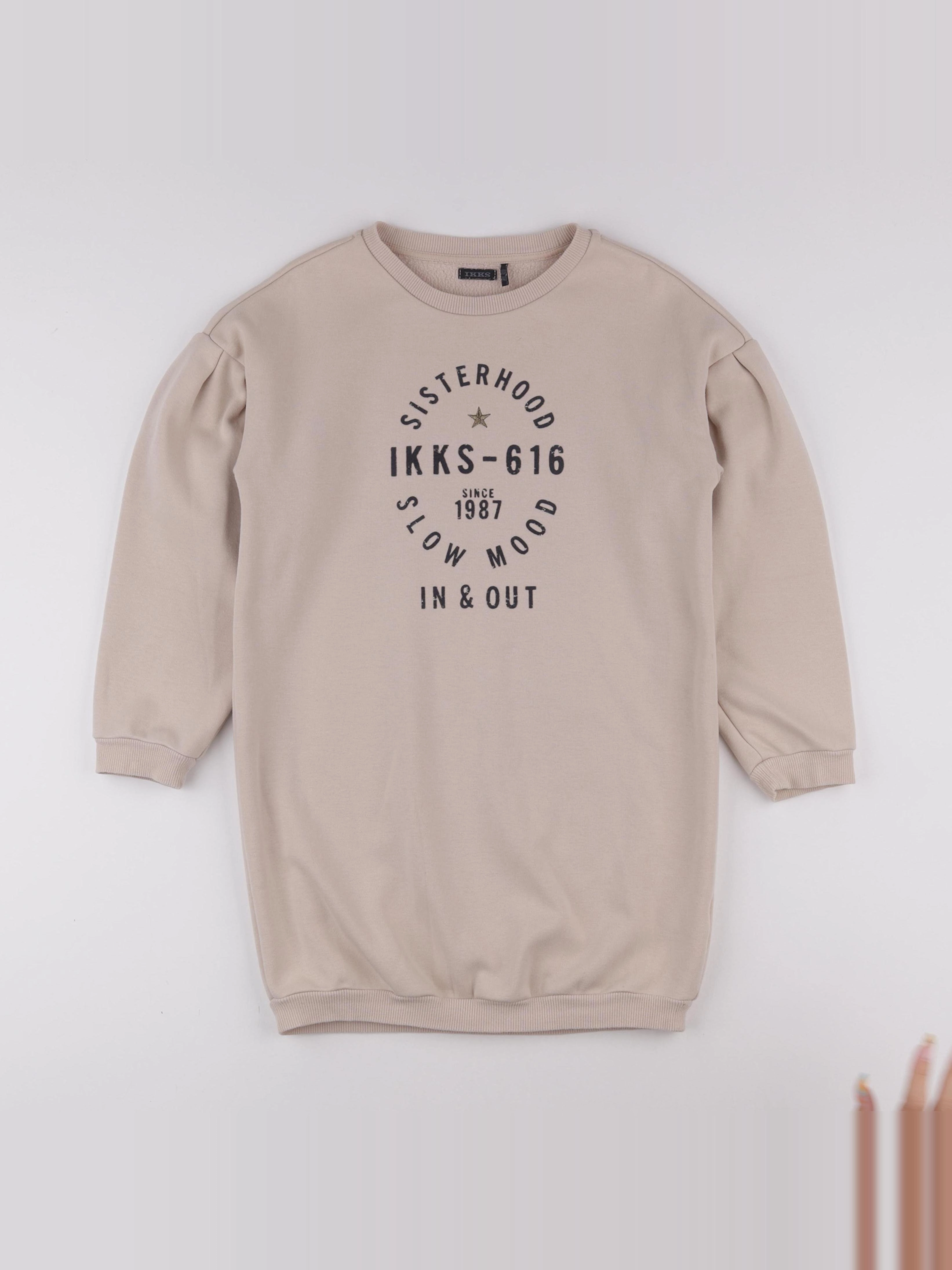 IKKS - robe beige - 10 ans