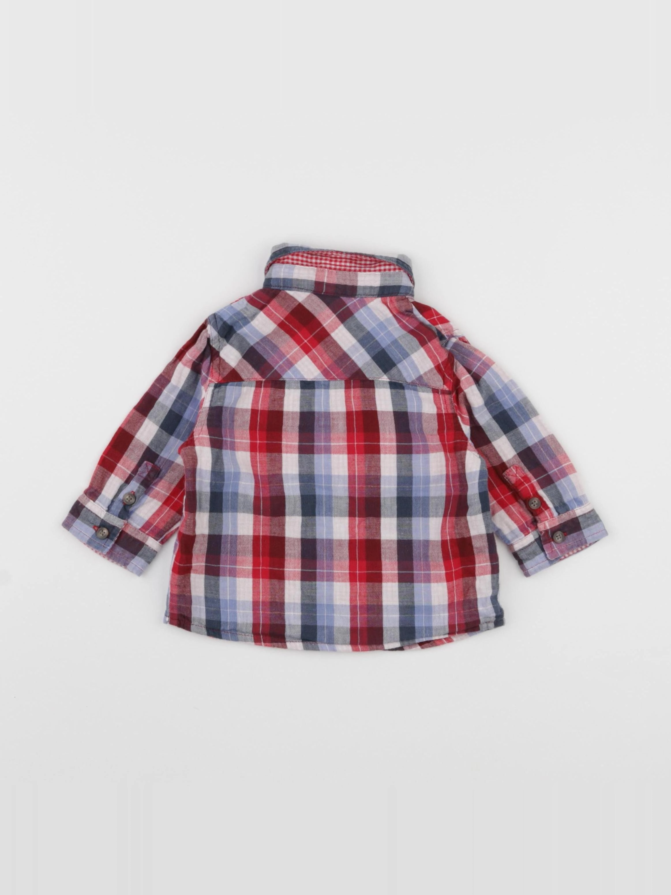 Vertbaudet - chemise multicolore - 9 mois