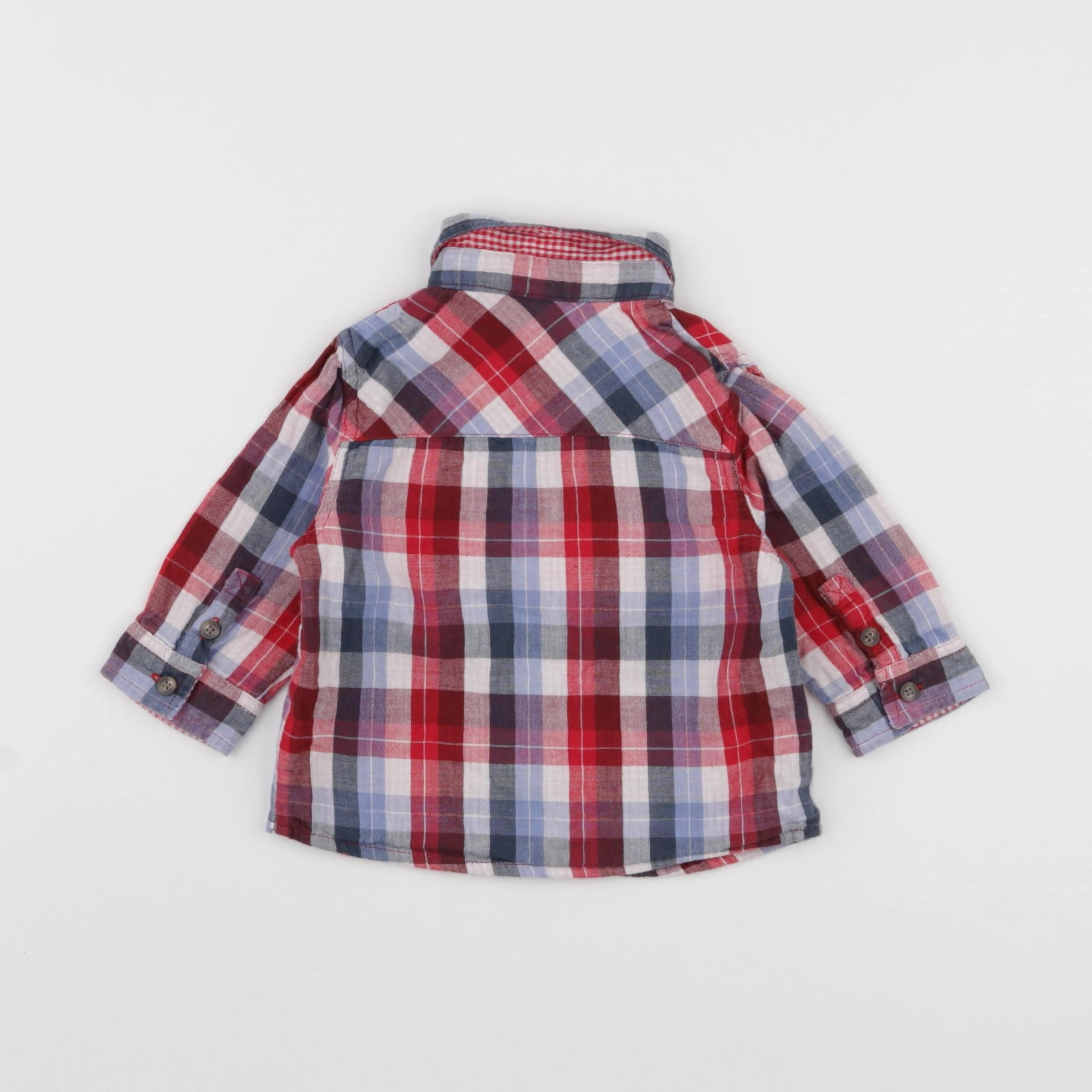 Vertbaudet - chemise multicolore - 9 mois