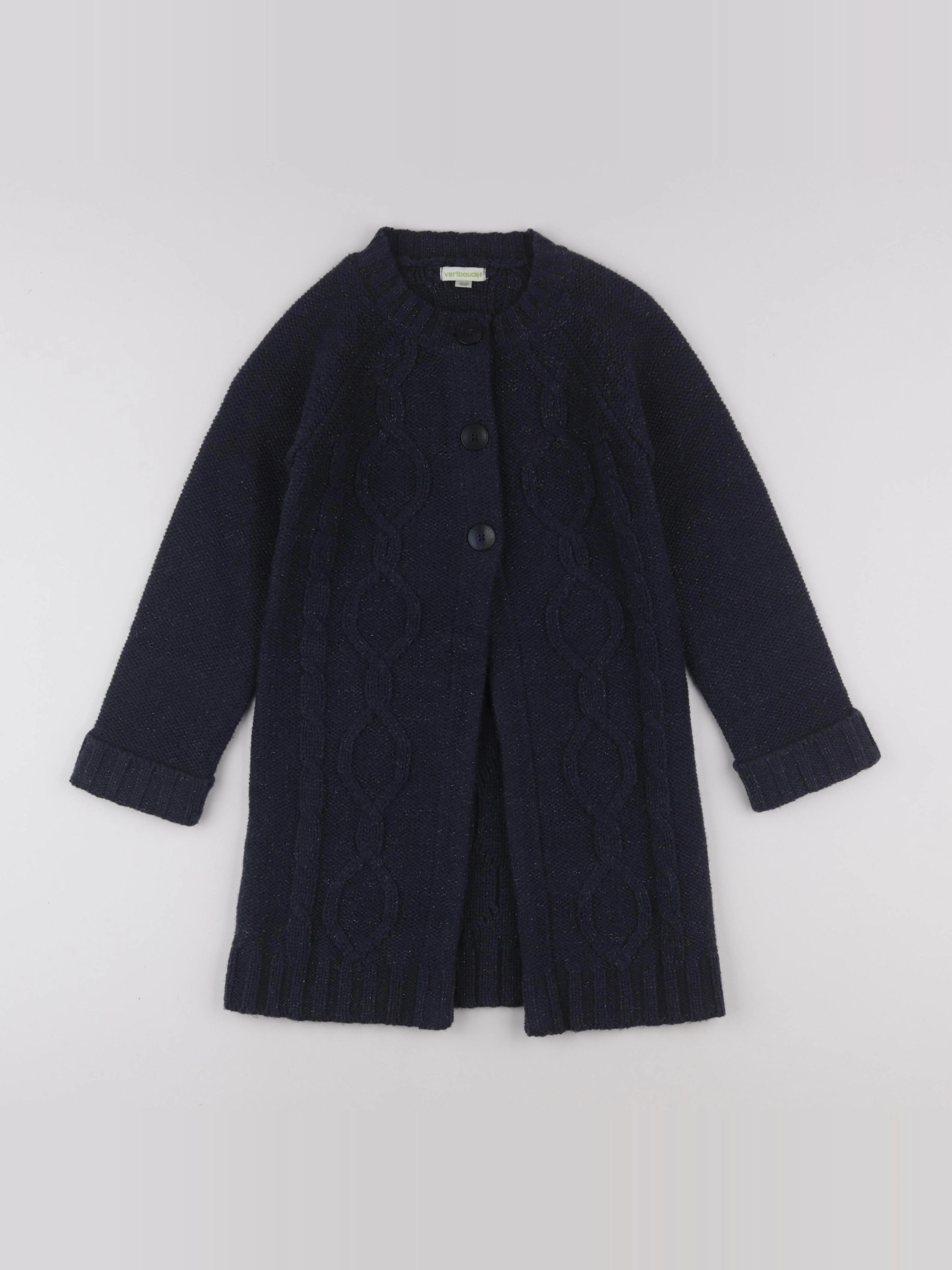 Vertbaudet - gilet bleu - 8 ans