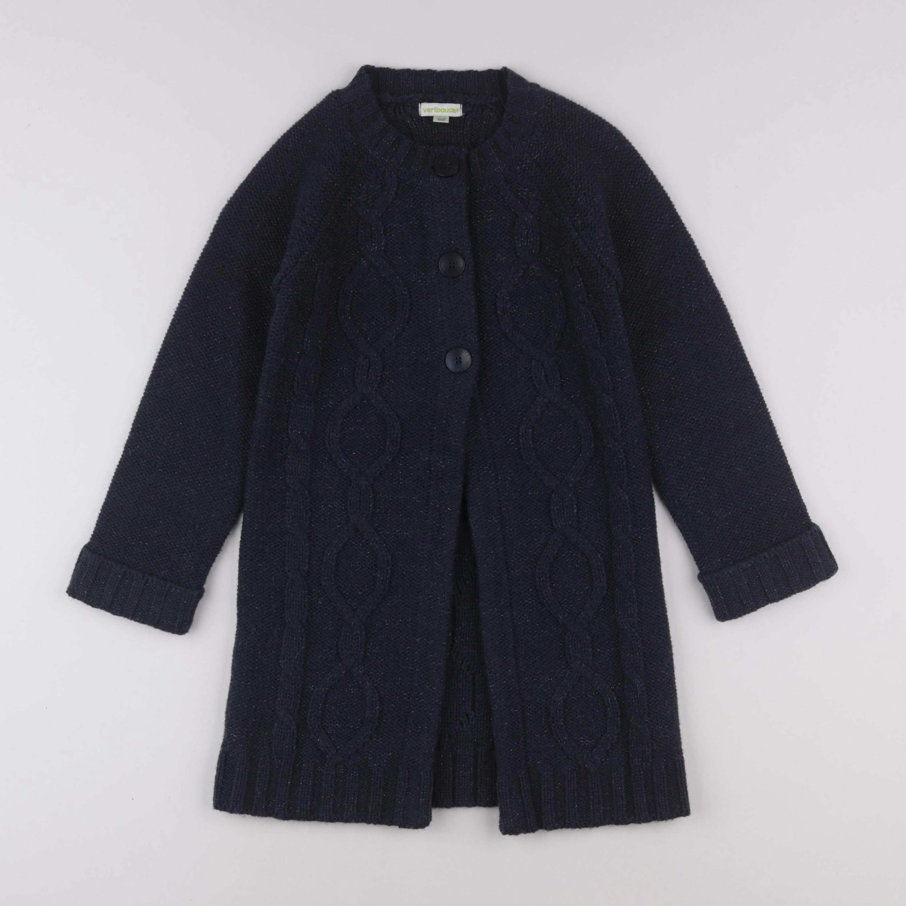Vertbaudet - gilet bleu - 8 ans