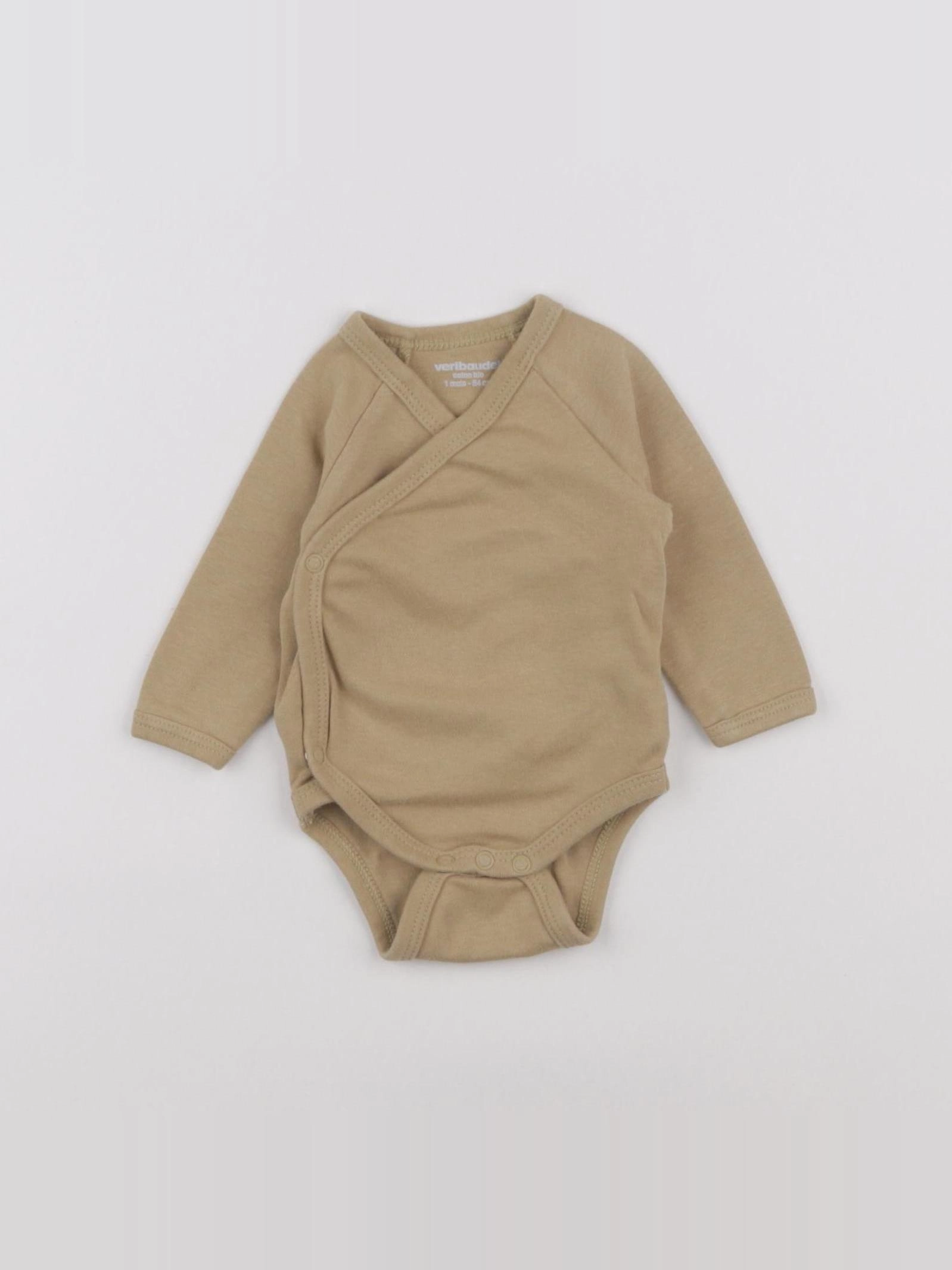 Vertbaudet - body jaune - 1 mois