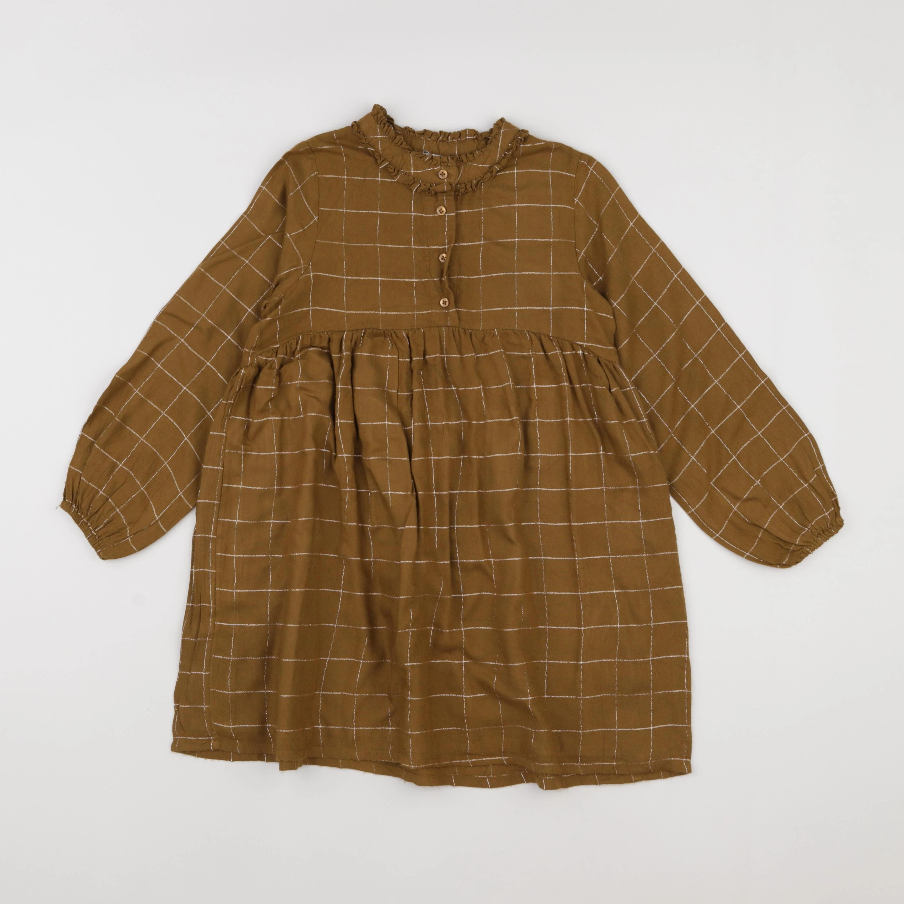 Vertbaudet - robe marron - 6 ans