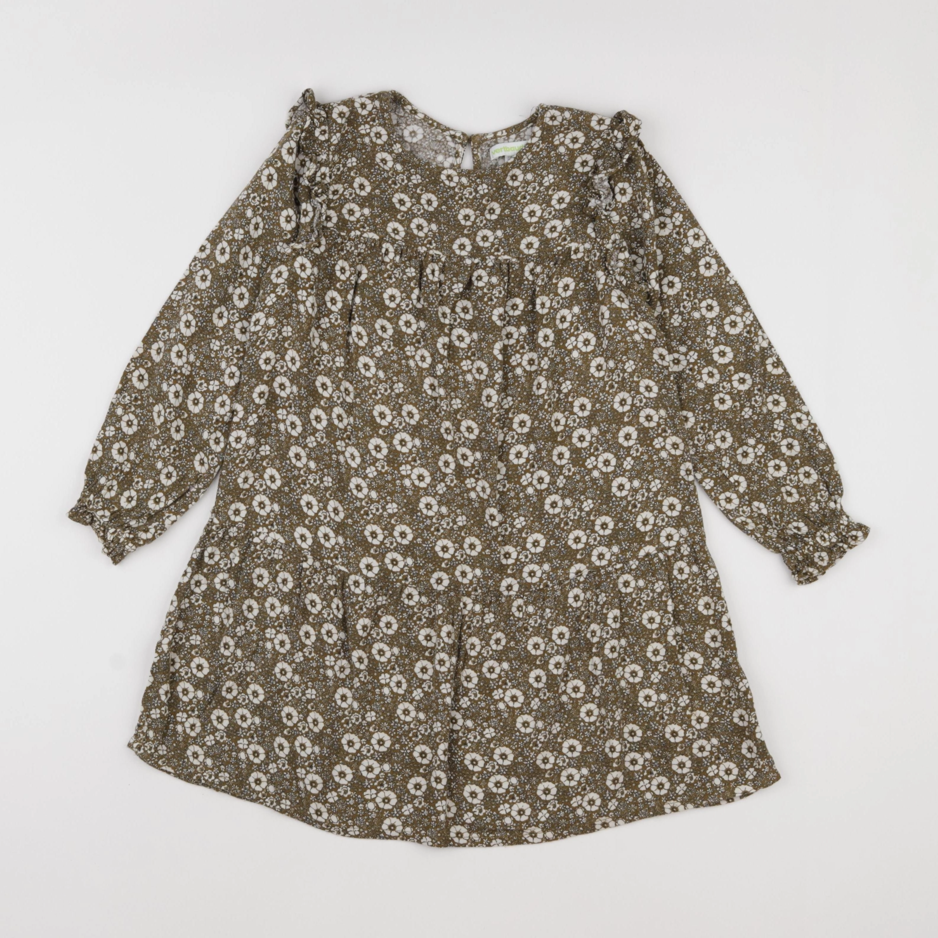 Vertbaudet - robe vert - 6 ans