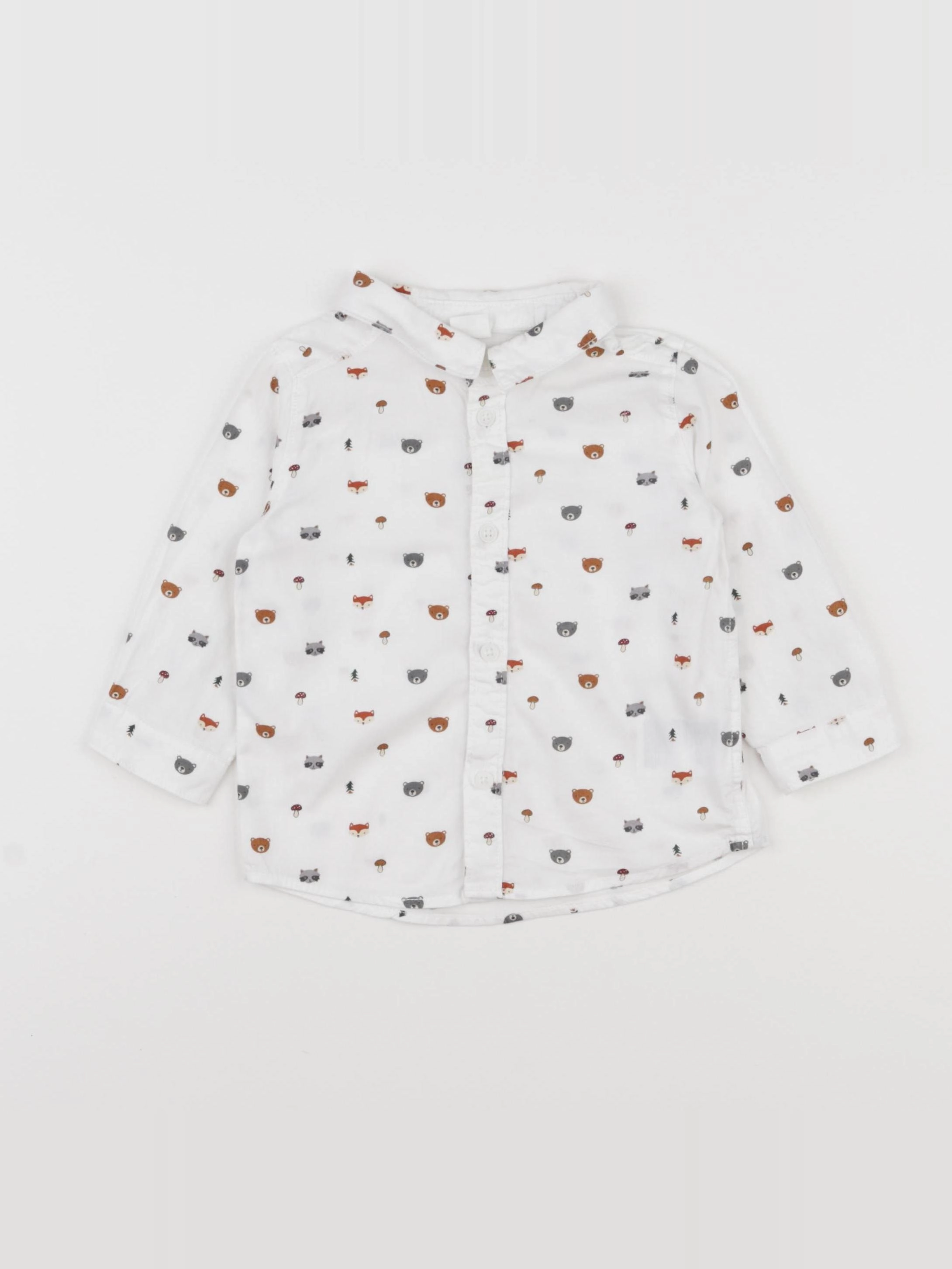 H&M - chemise multicolore - 6/9 mois