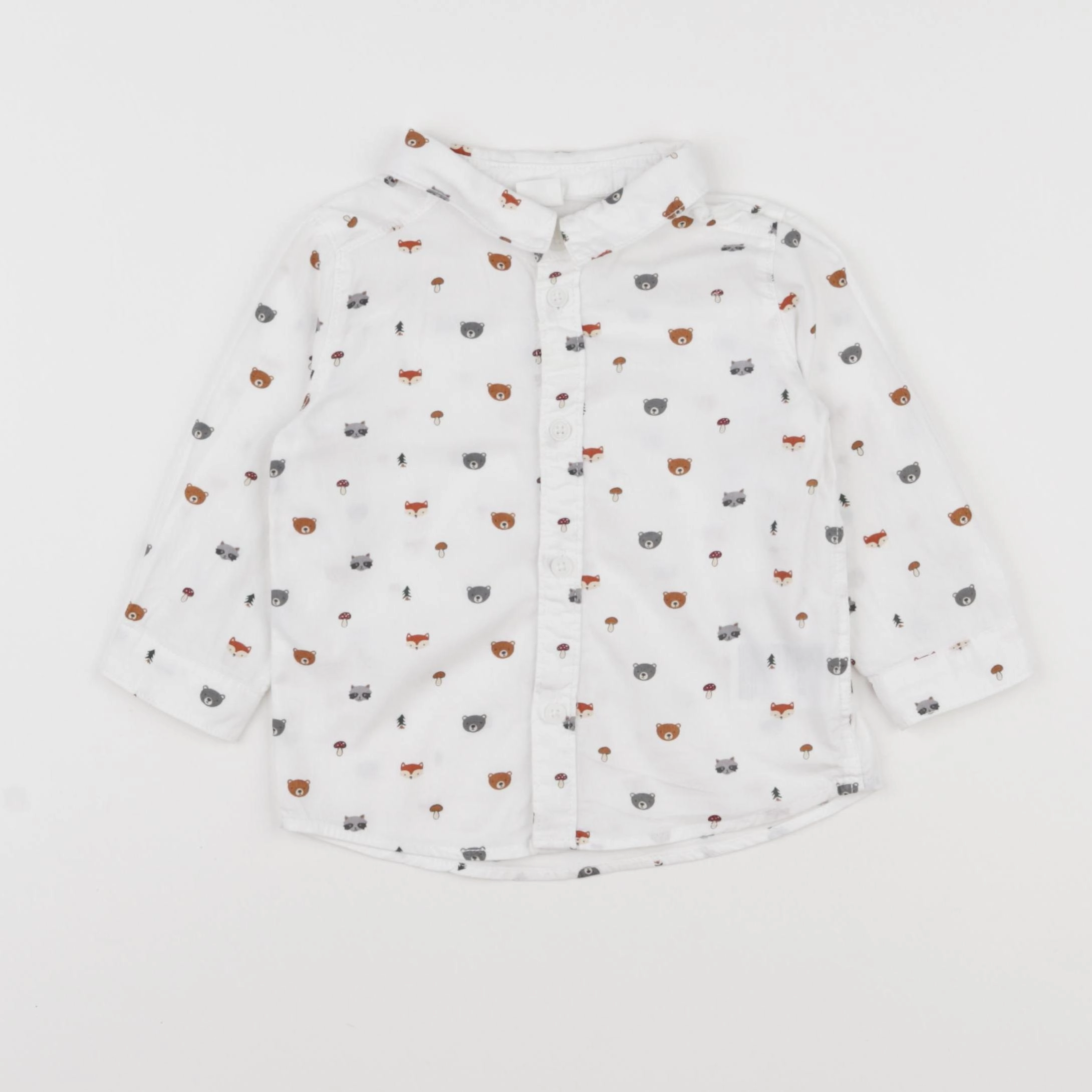H&M - chemise multicolore - 6/9 mois