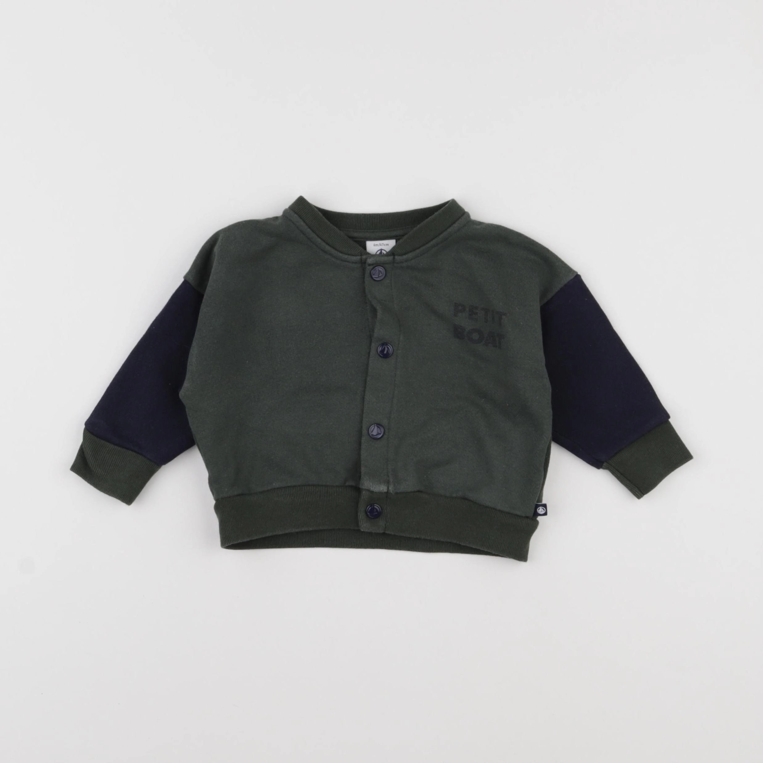 Petit Bateau - sweat multicolore - 6 mois
