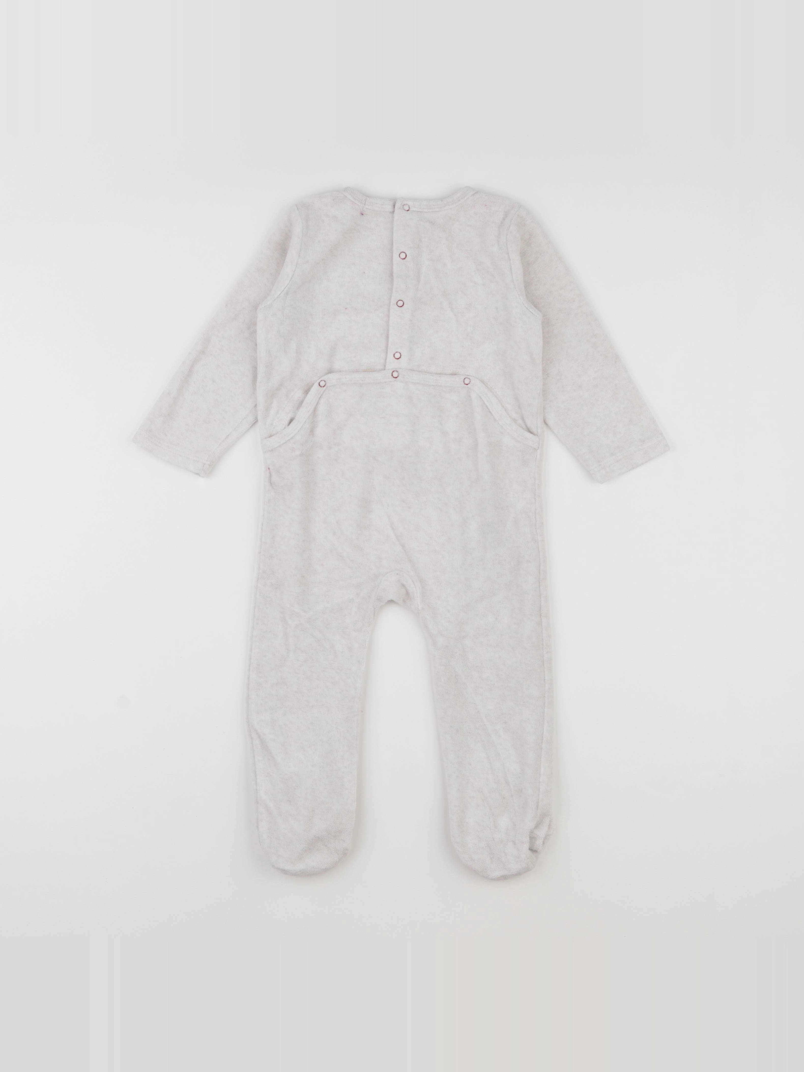 Boutchou - pyjama velours blanc - 18 mois