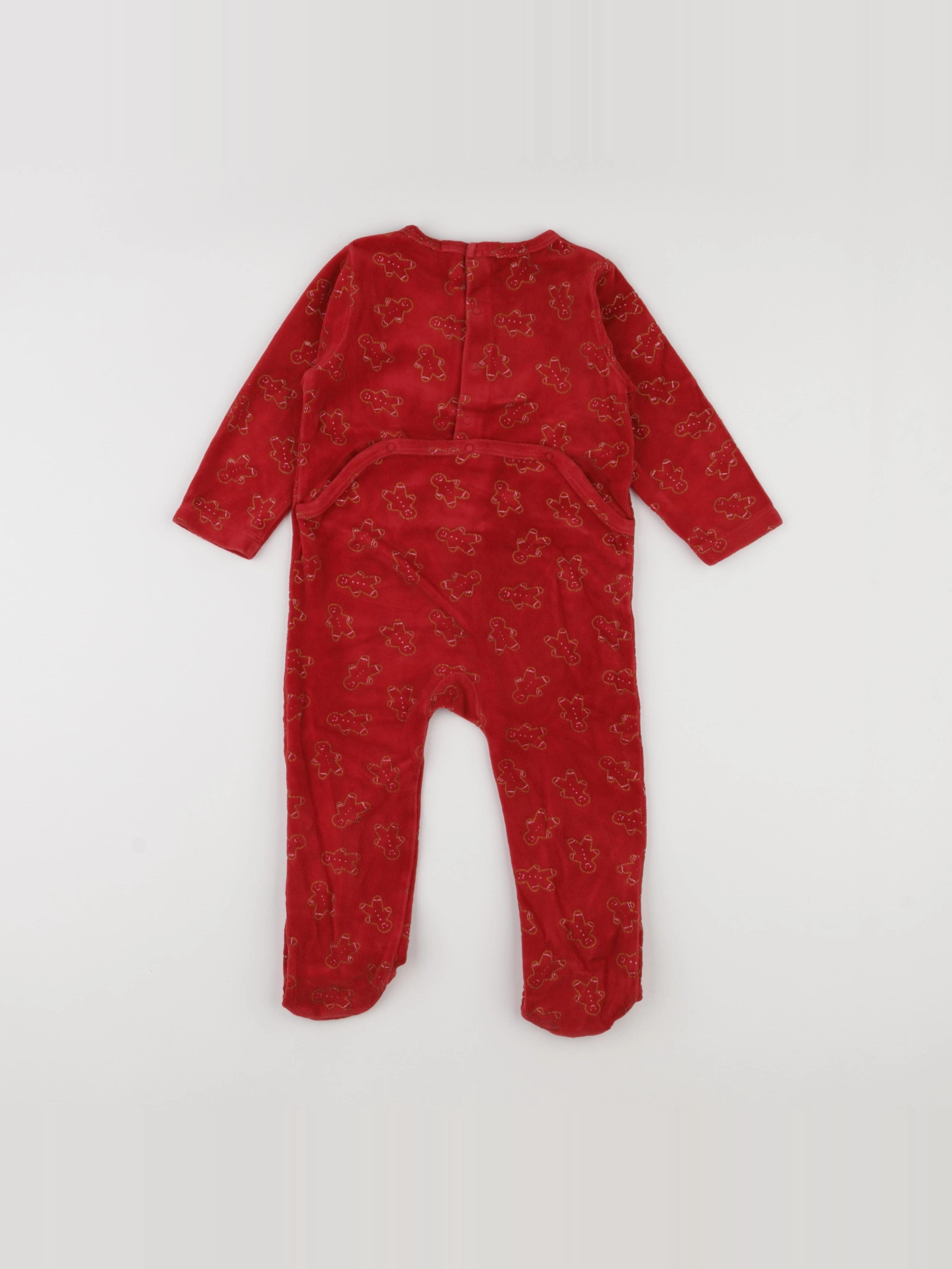 Boutchou - pyjama velours rouge - 18 mois
