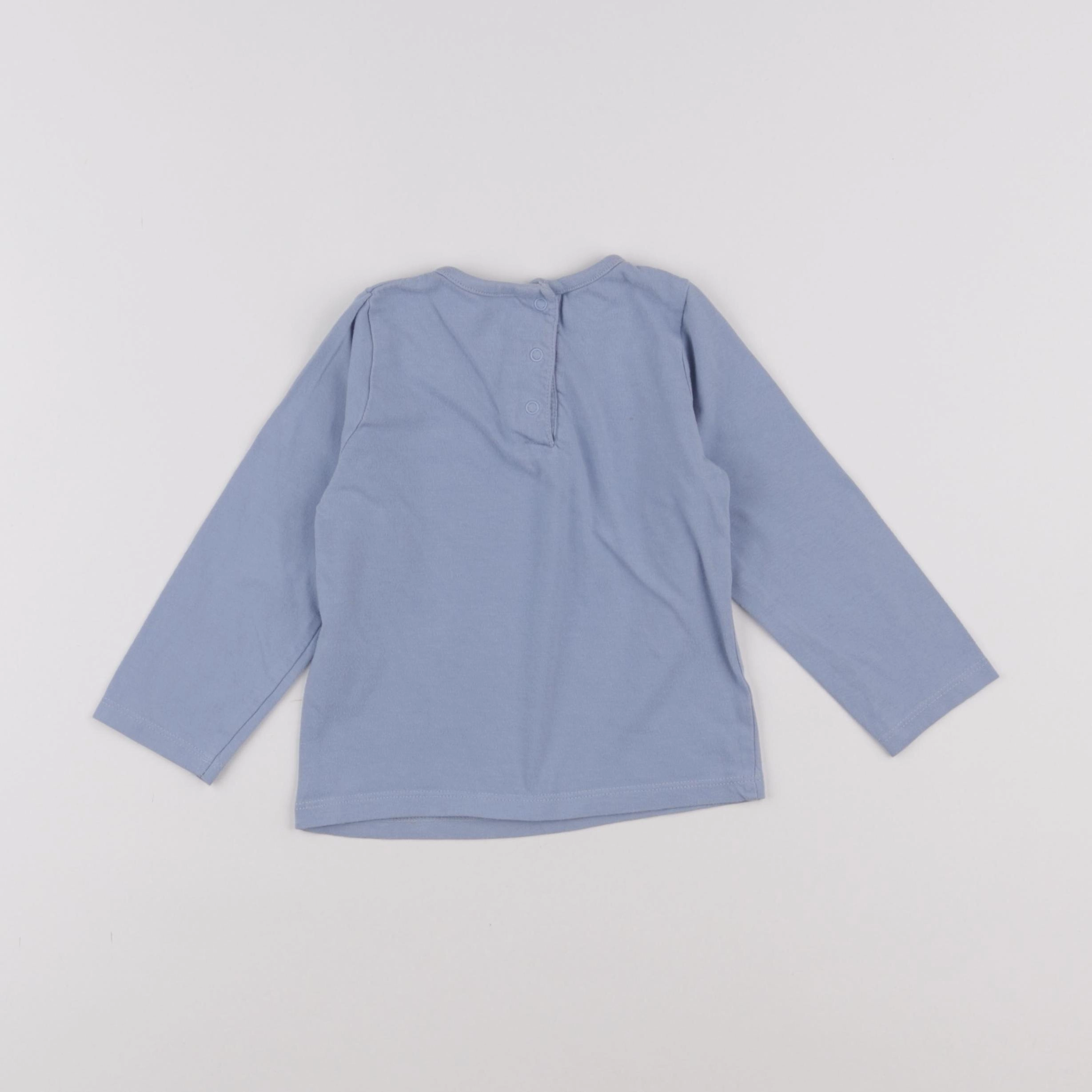 Vertbaudet - tee-shirt bleu - 2 ans